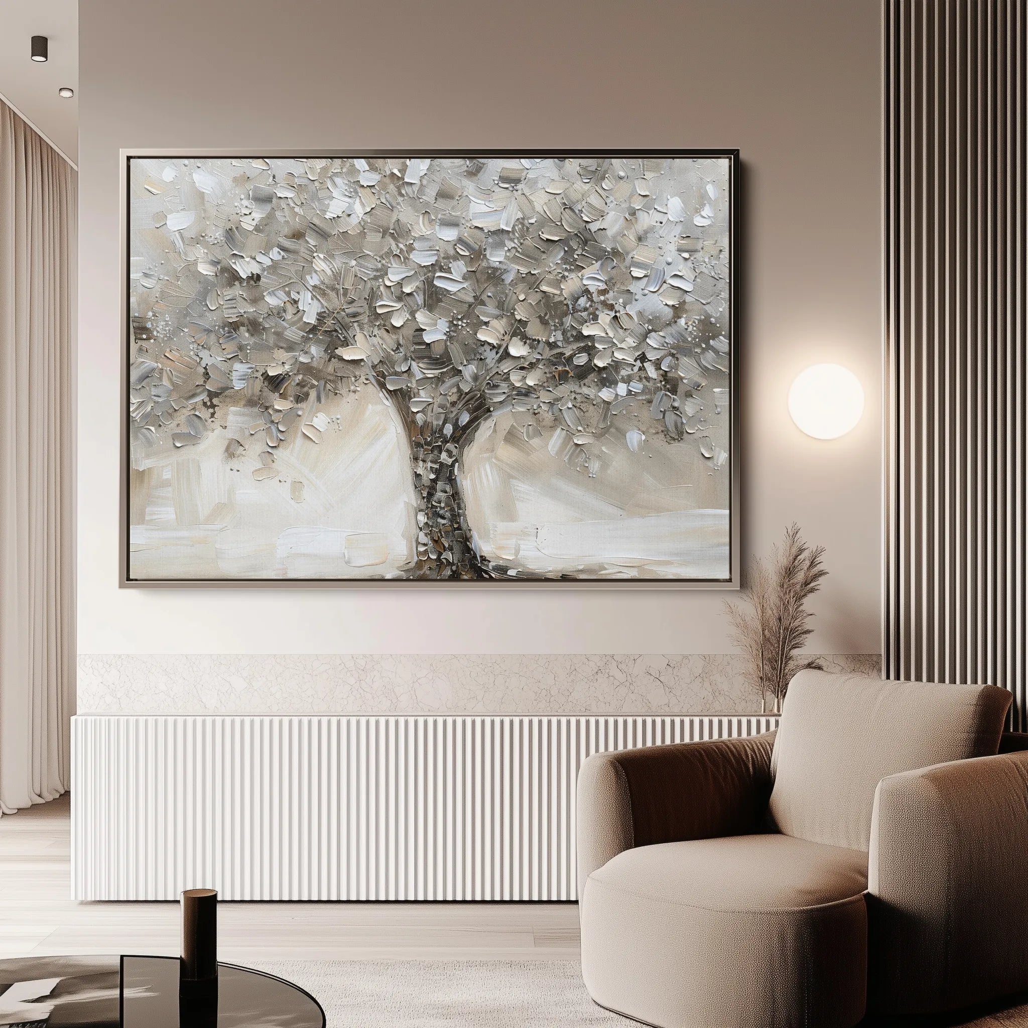 Floral 889 Canvas Art 18" x 24" / 45 x 60 cm / Black