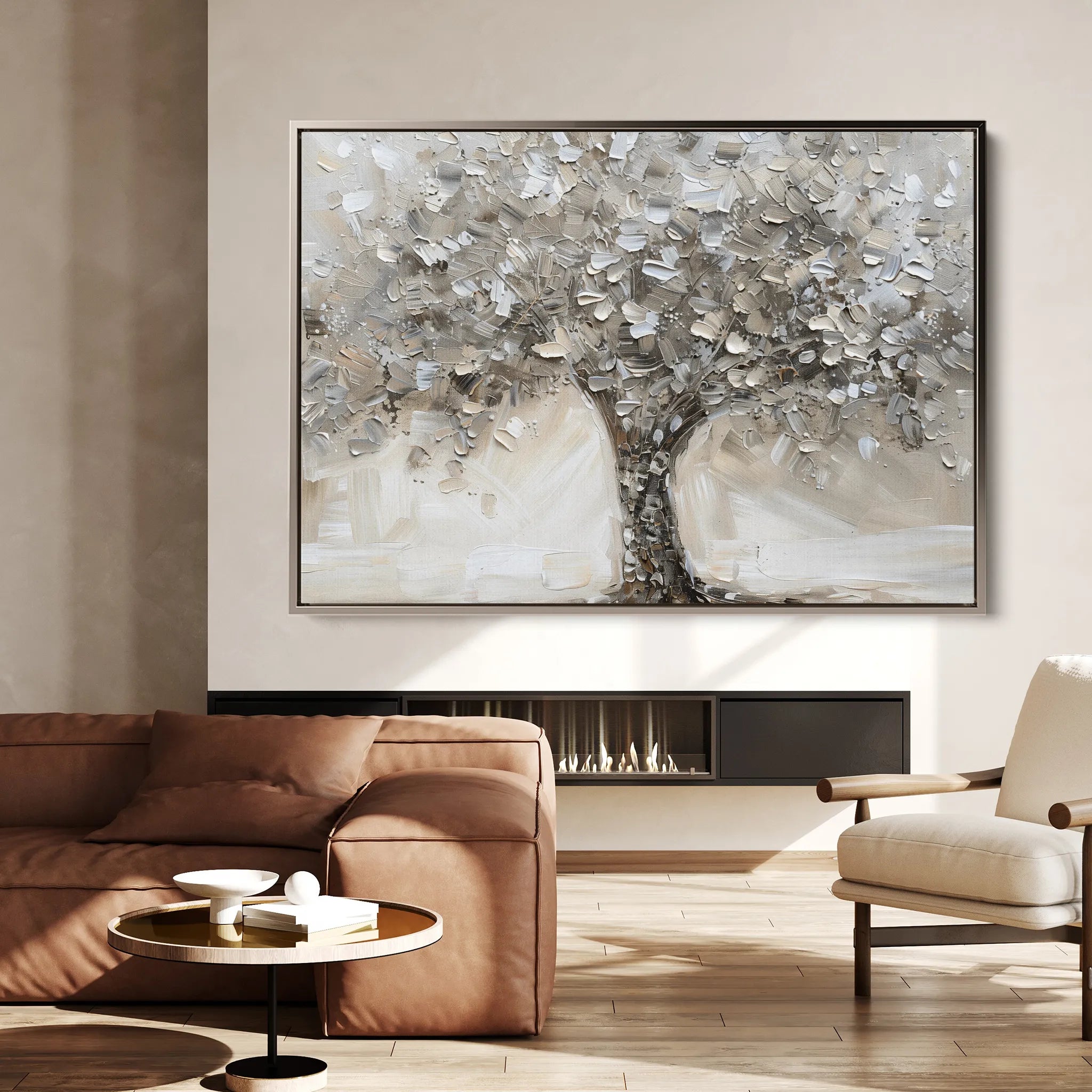Floral 889 Canvas Art 18" x 24" / 45 x 60 cm / Black