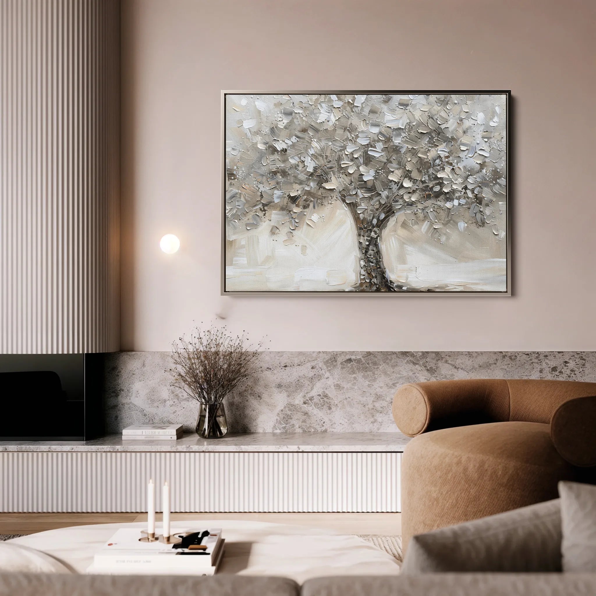Floral 889 Canvas Art 18" x 24" / 45 x 60 cm / Black