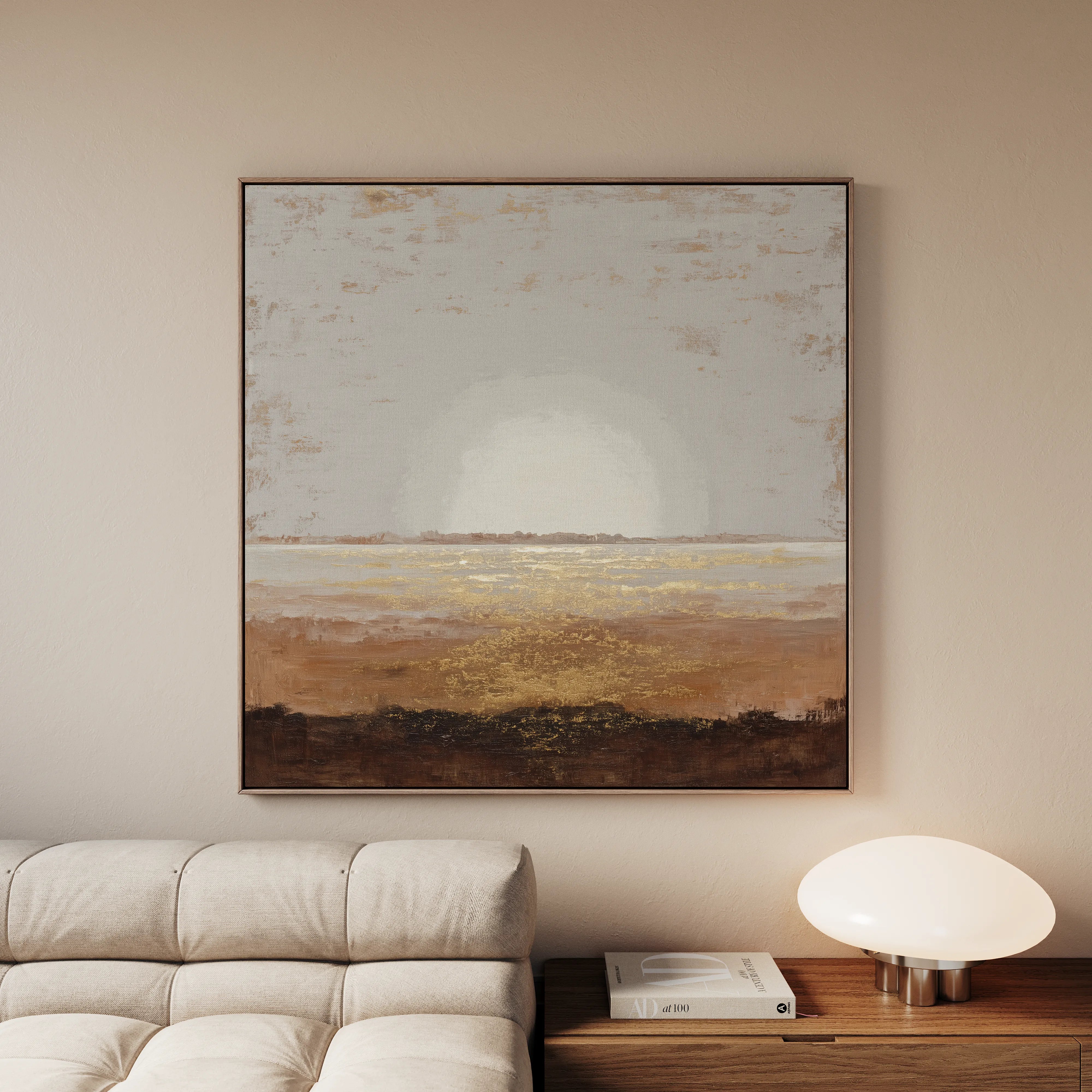 Abstract 892 Canvas Art 16" x 16" / 40 x 40 cm / Black