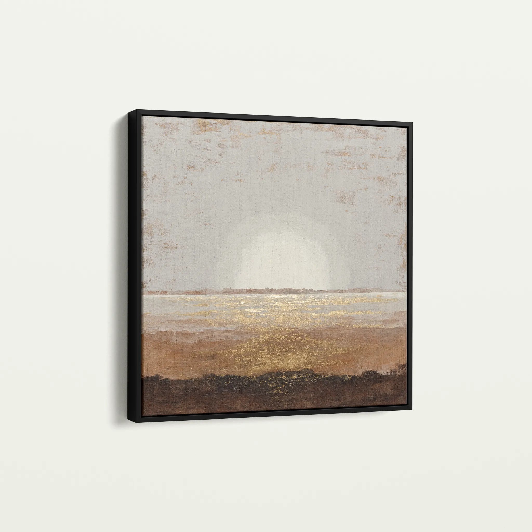 Abstract 892 Canvas Art 16" x 16" / 40 x 40 cm / Black