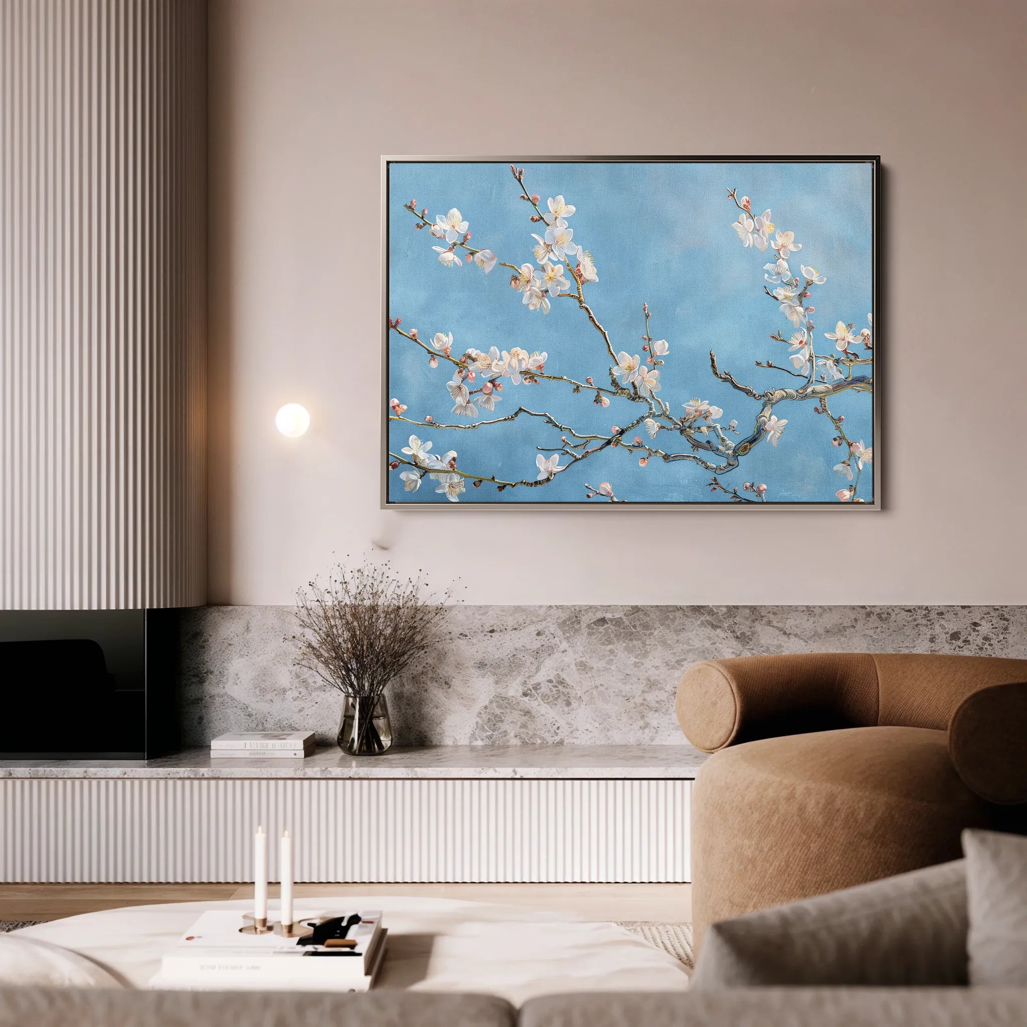 Floral 892 Canvas Art 18" x 24" / 45 x 60 cm / Black