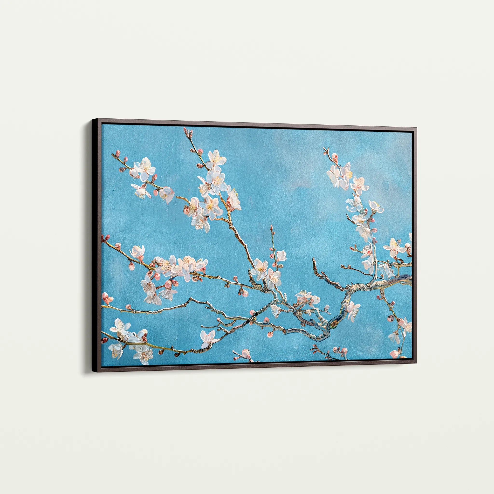 Floral 892 Canvas Art 18" x 24" / 45 x 60 cm / Black