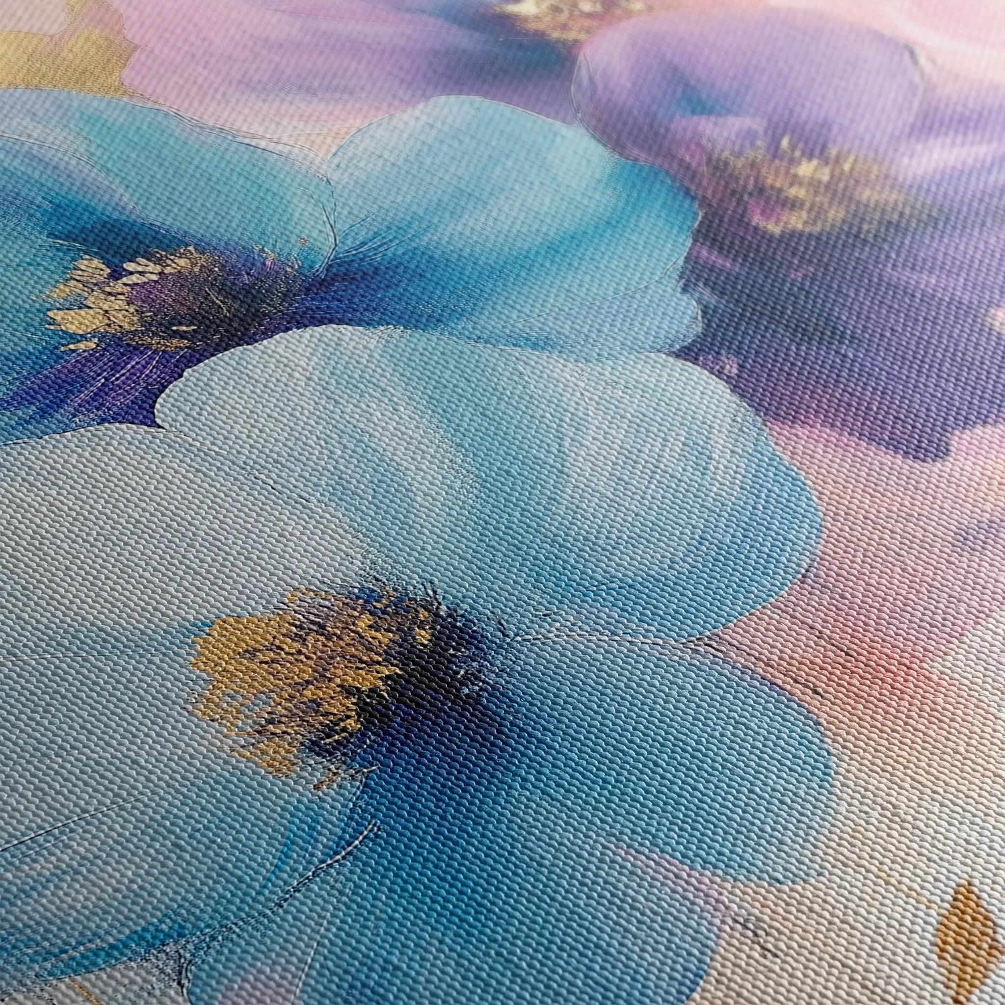 Floral 894 Canvas Art 18" x 24" / 45 x 60 cm / Black