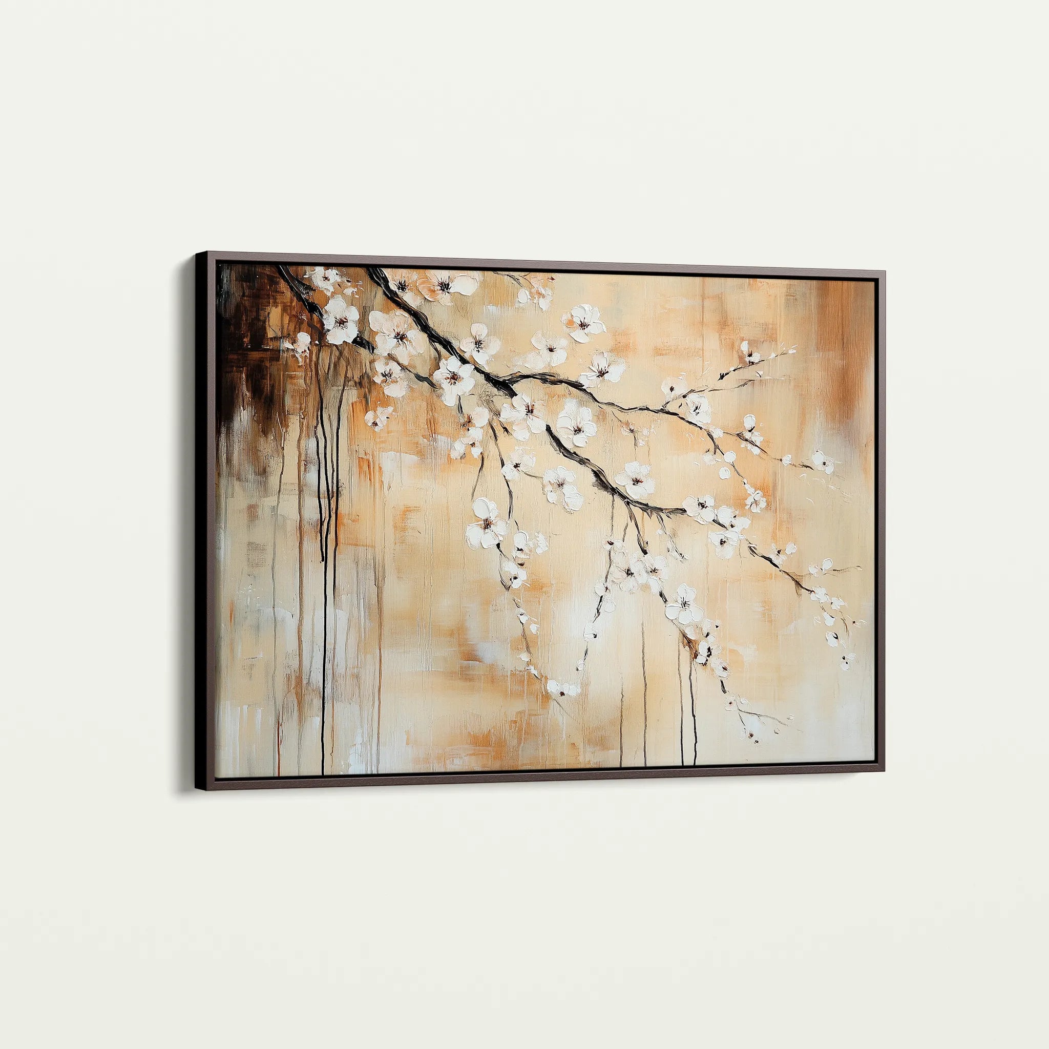 Floral 896 Canvas Art 18" x 24" / 45 x 60 cm / Black