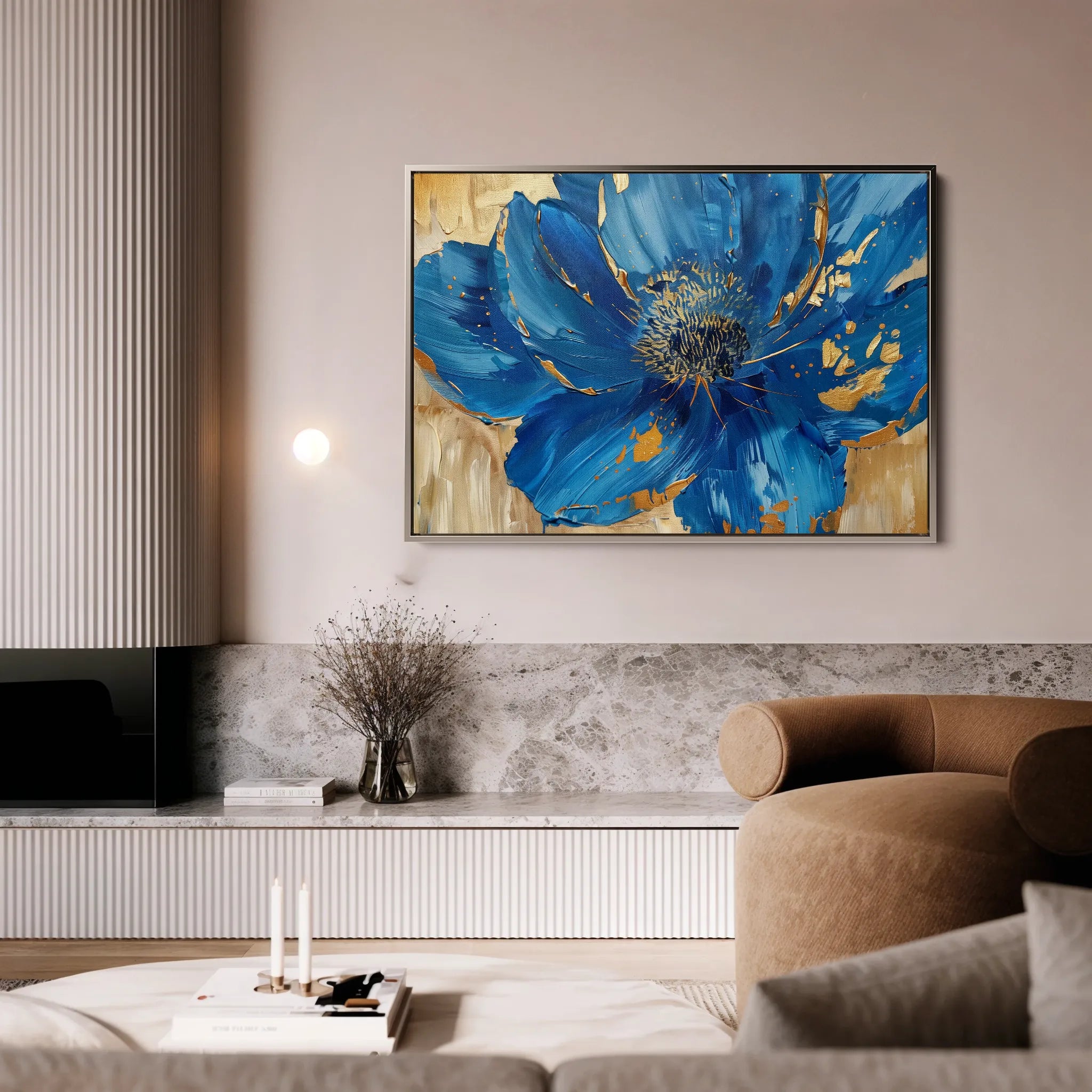 Floral 897 Canvas Art 18" x 24" / 45 x 60 cm / Black