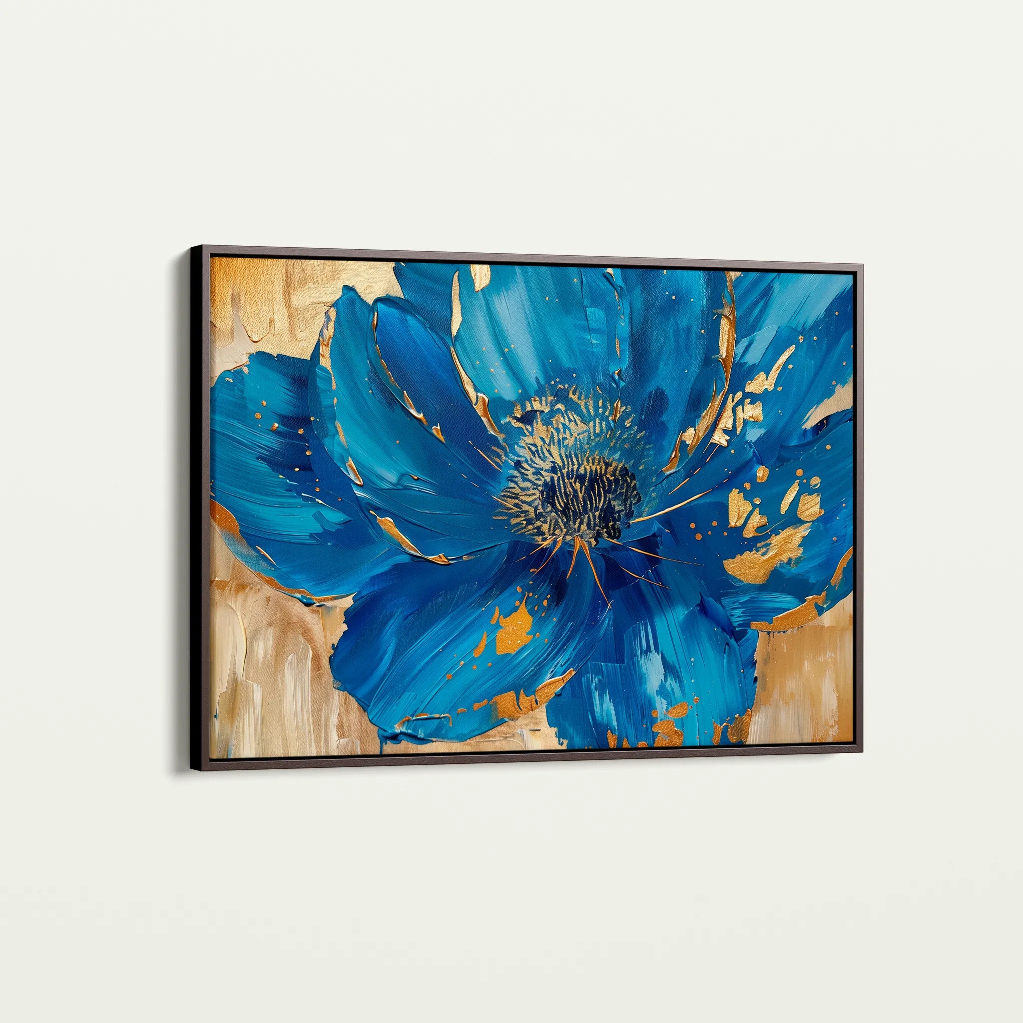 Floral 897 Canvas Art 18" x 24" / 45 x 60 cm / Black