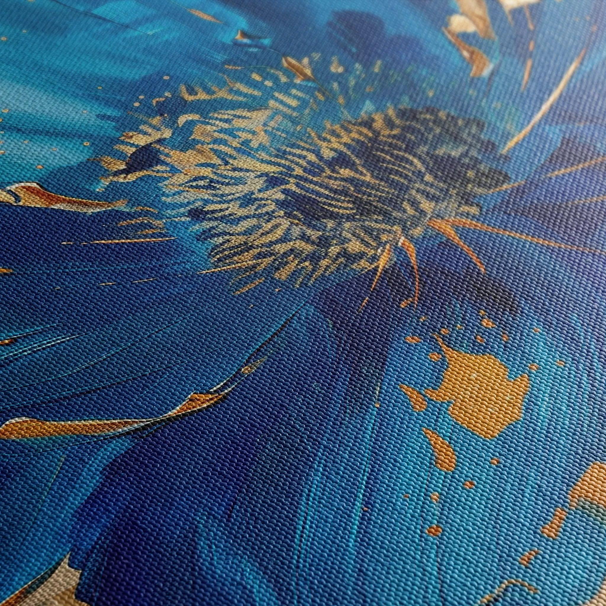 Floral 897 Canvas Art 18" x 24" / 45 x 60 cm / Black
