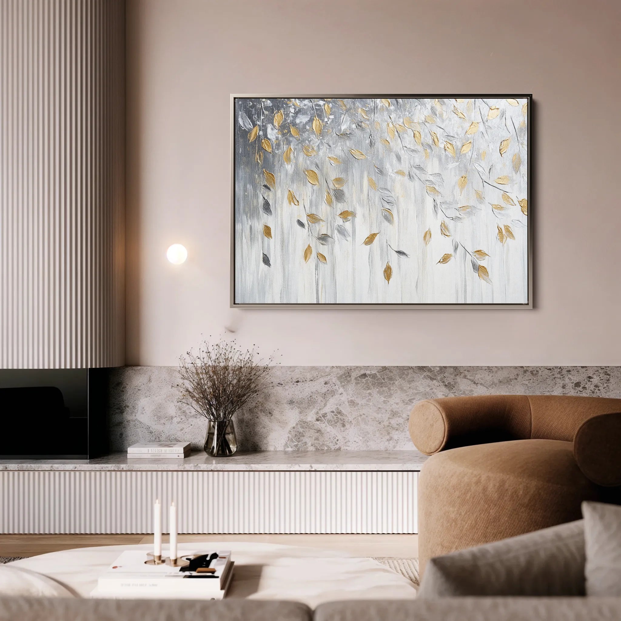 Floral 898 Canvas Art 18" x 24" / 45 x 60 cm / Black