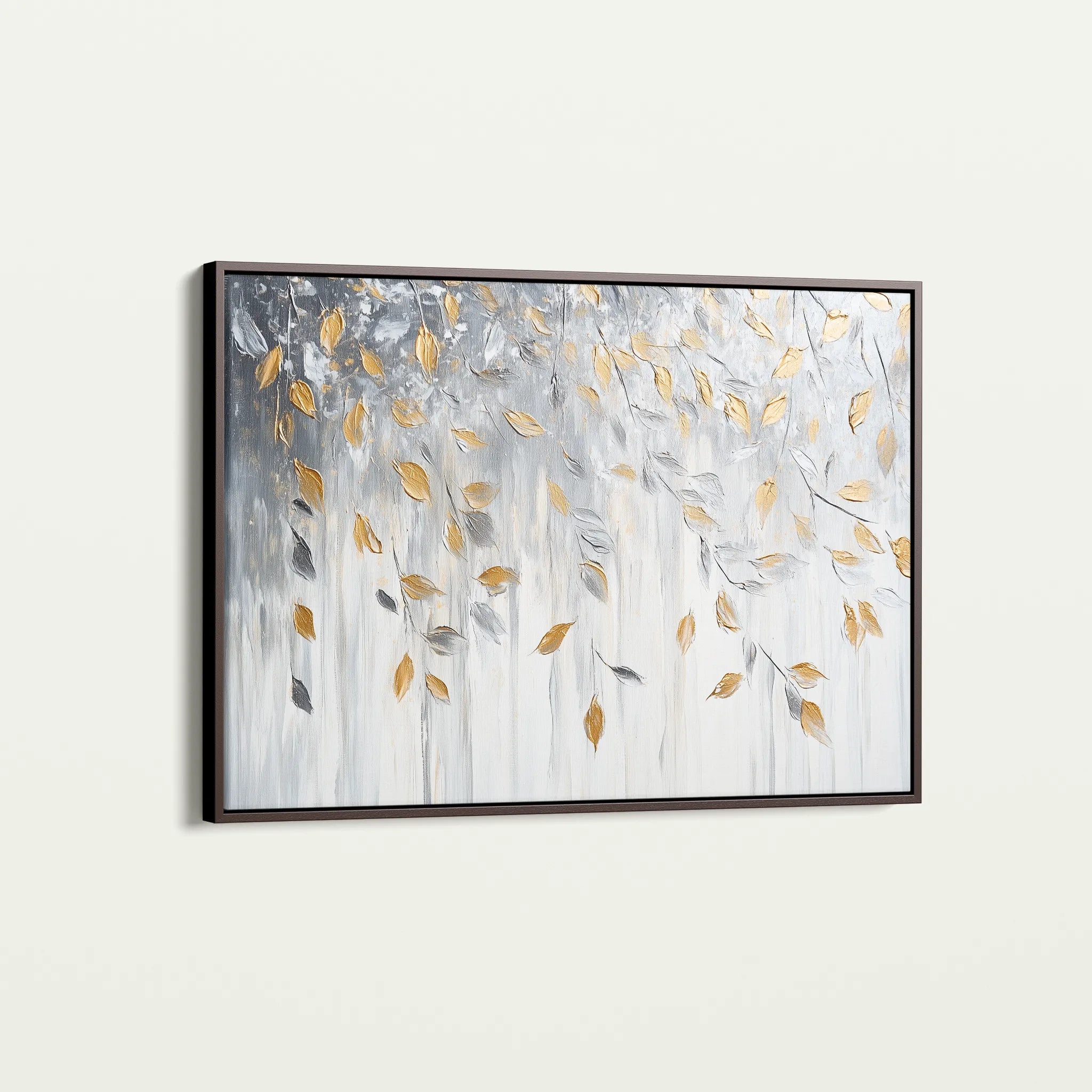 Floral 898 Canvas Art 18" x 24" / 45 x 60 cm / Black