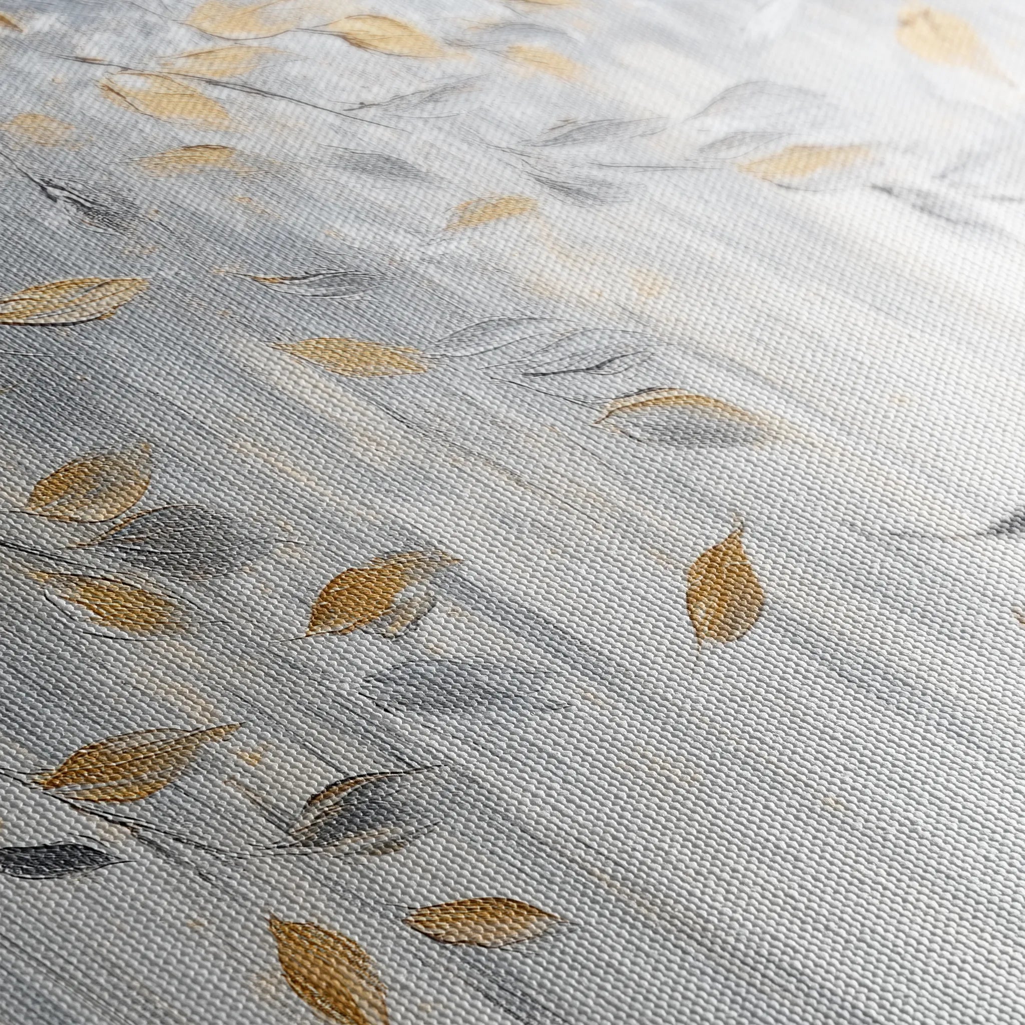 Floral 898 Canvas Art 18" x 24" / 45 x 60 cm / Black