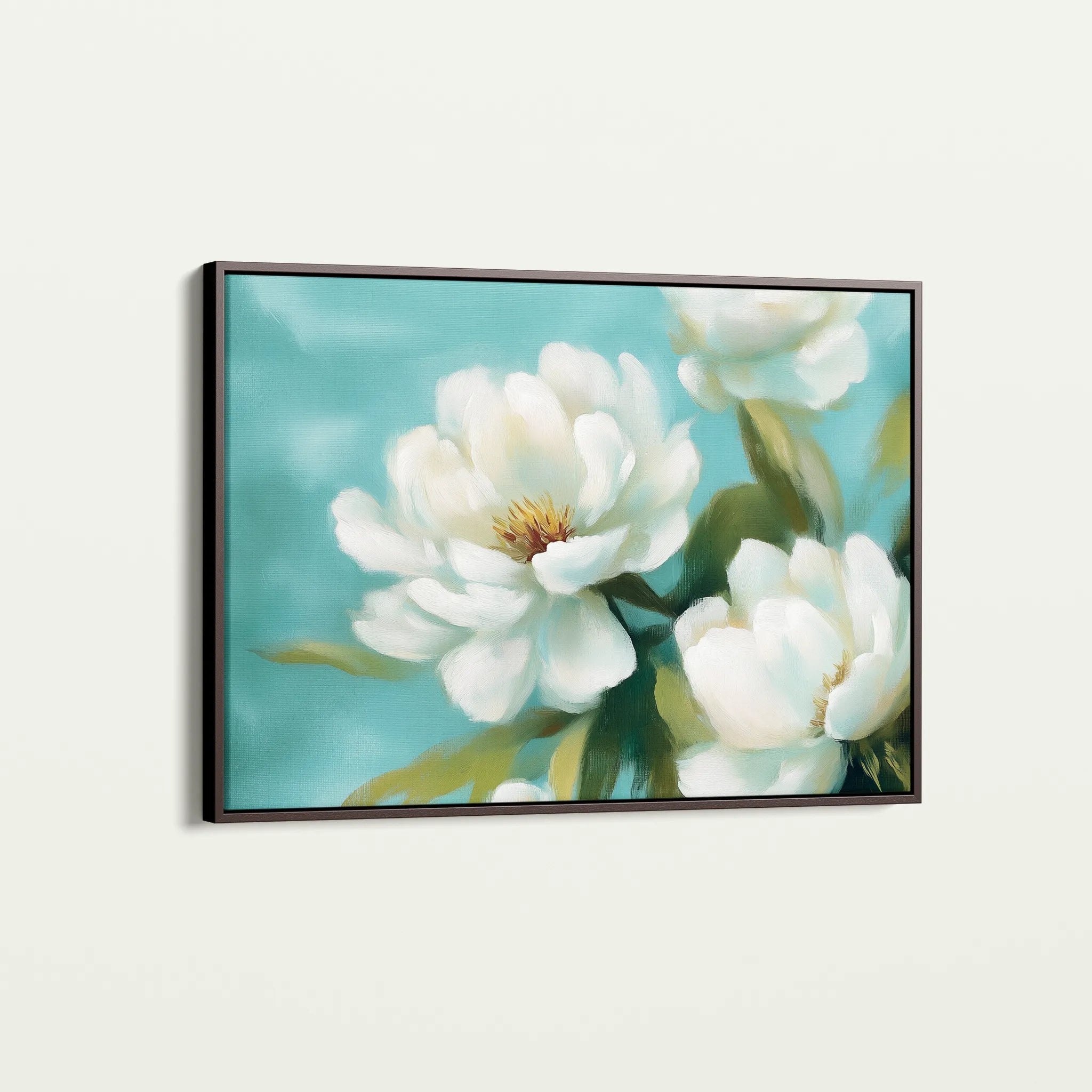 Floral 900 Canvas Art 18" x 24" / 45 x 60 cm / Black