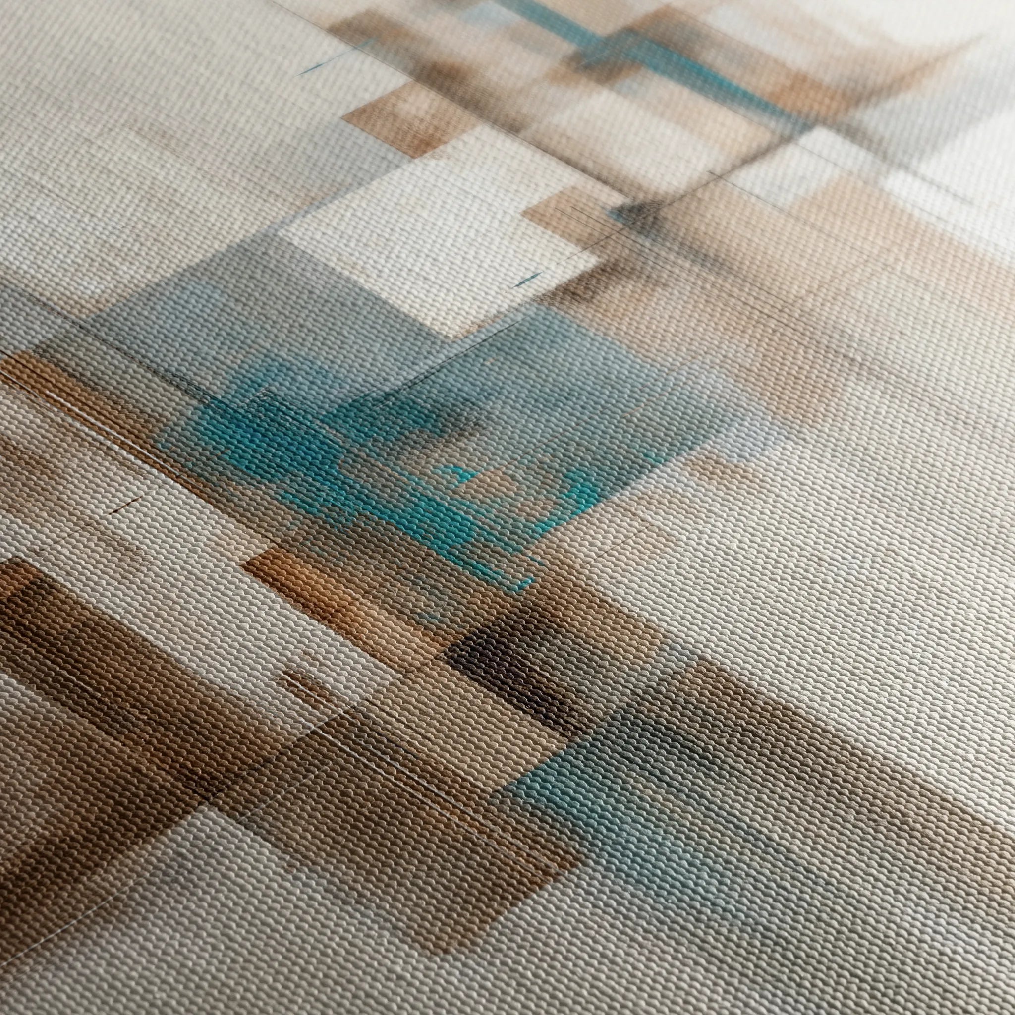 Abstract 903 Canvas Art 16" x 16" / 40 x 40 cm / Black
