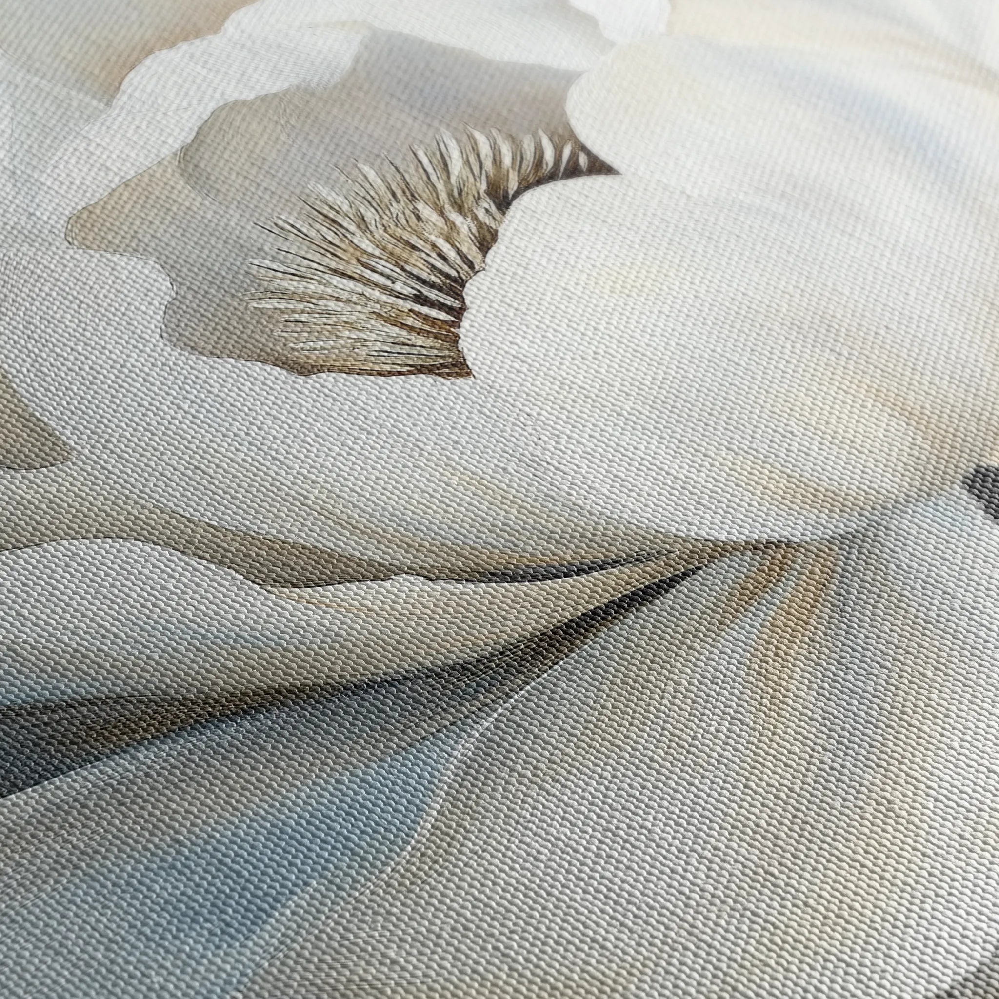 Floral 906 Canvas Art 18" x 24" / 45 x 60 cm / Black