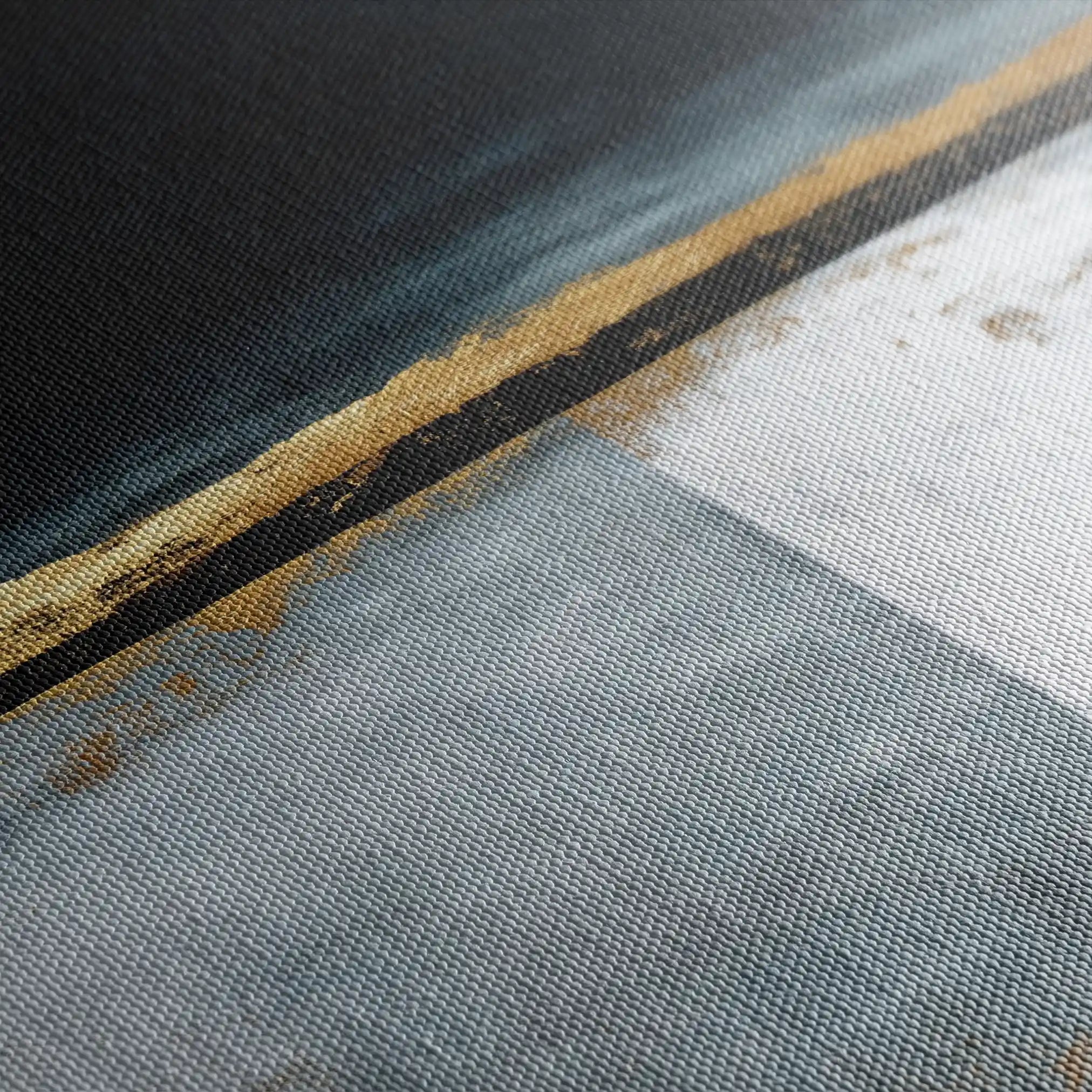 Abstract 907 Canvas Art 16" x 16" / 40 x 40 cm / Black