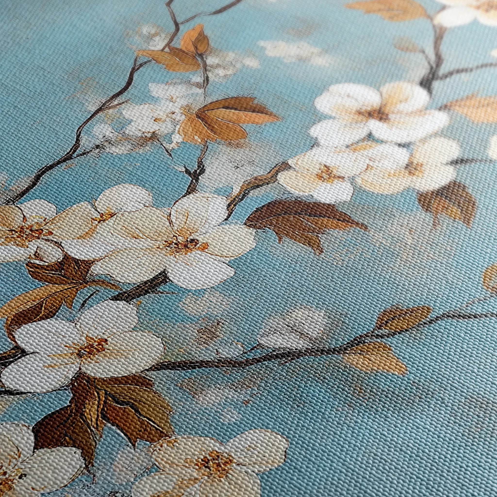 Floral 908 Canvas Art 18" x 24" / 45 x 60 cm / Black