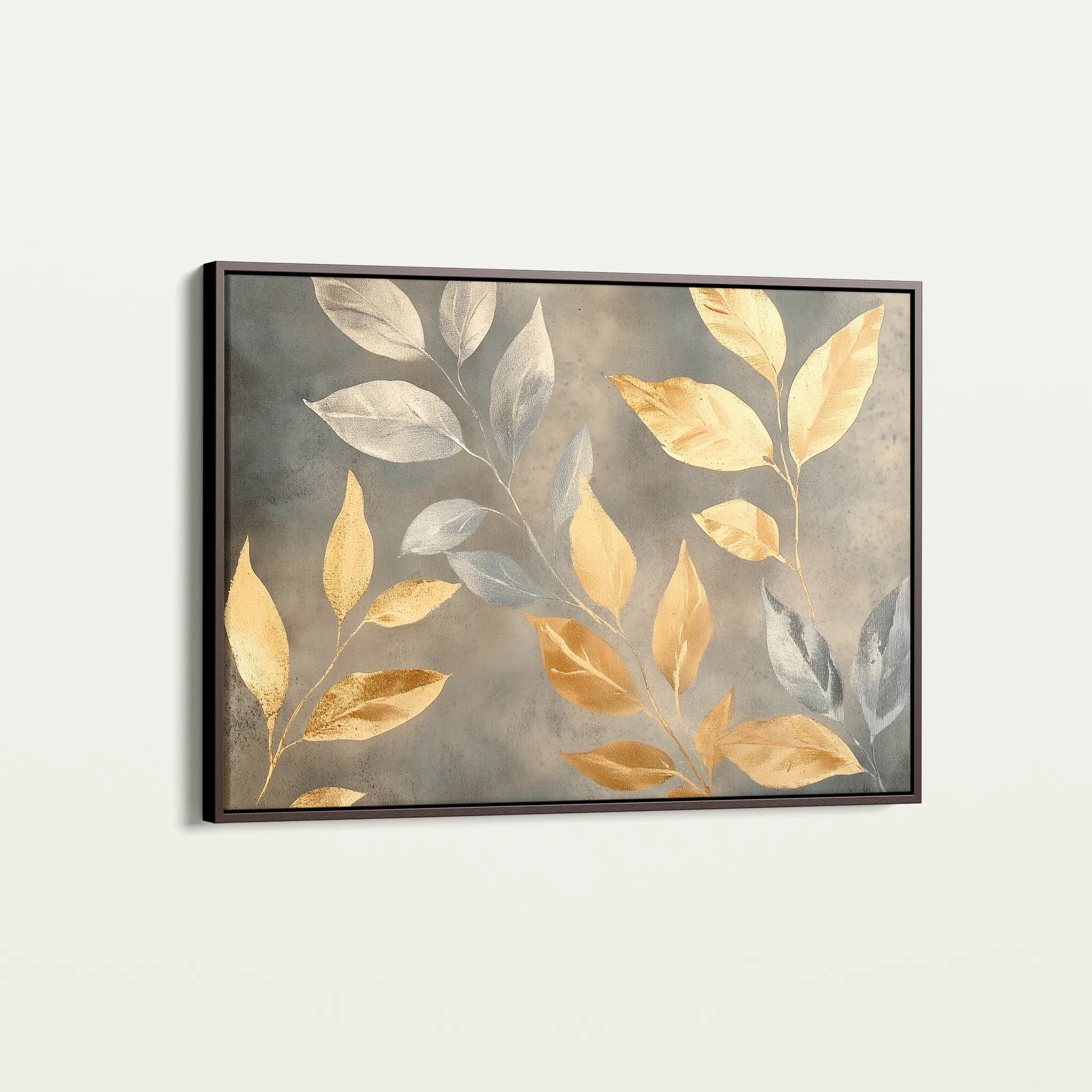 Floral 909 Canvas Art 18" x 24" / 45 x 60 cm / Black