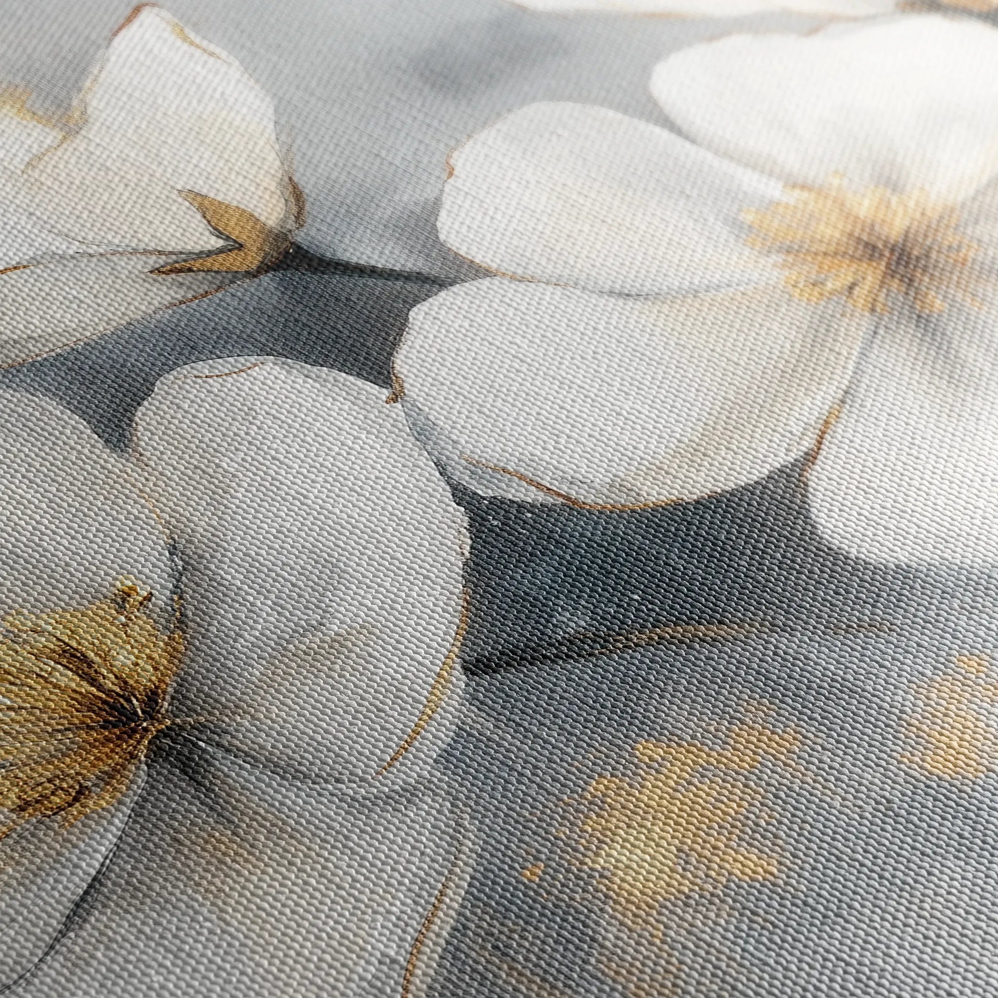 Floral 910 Canvas Art 18" x 24" / 45 x 60 cm / Black