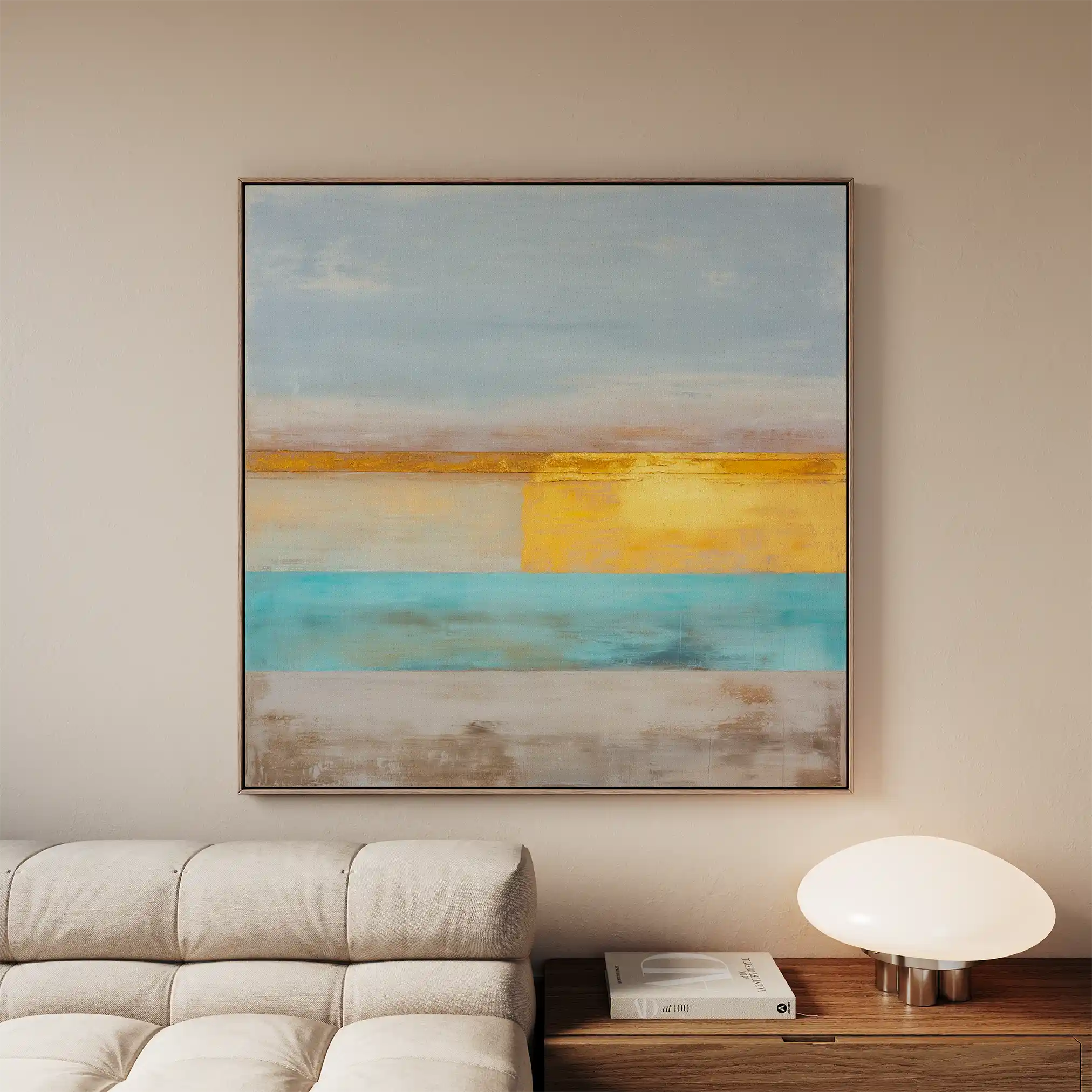 Abstract 914 Canvas Art 16" x 16" / 40 x 40 cm / Black