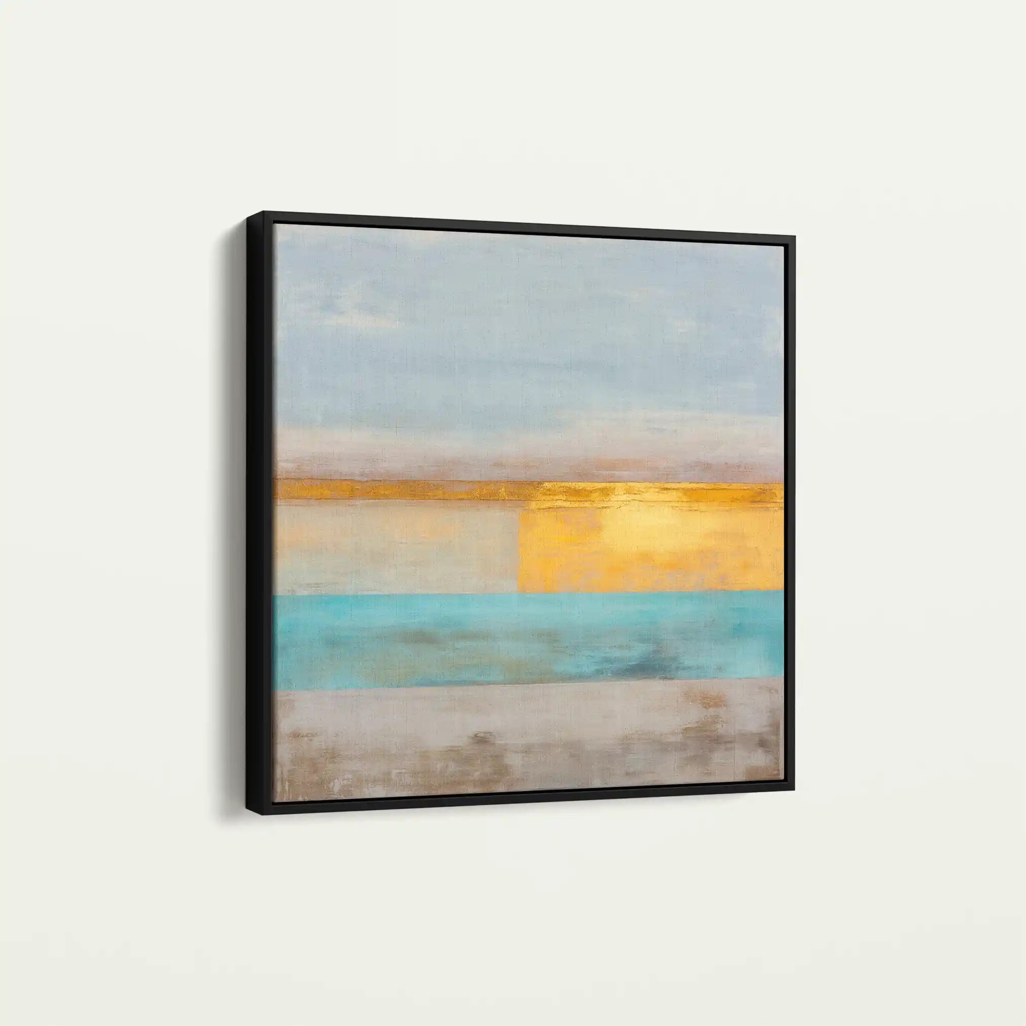 Abstract 914 Canvas Art 16" x 16" / 40 x 40 cm / Black