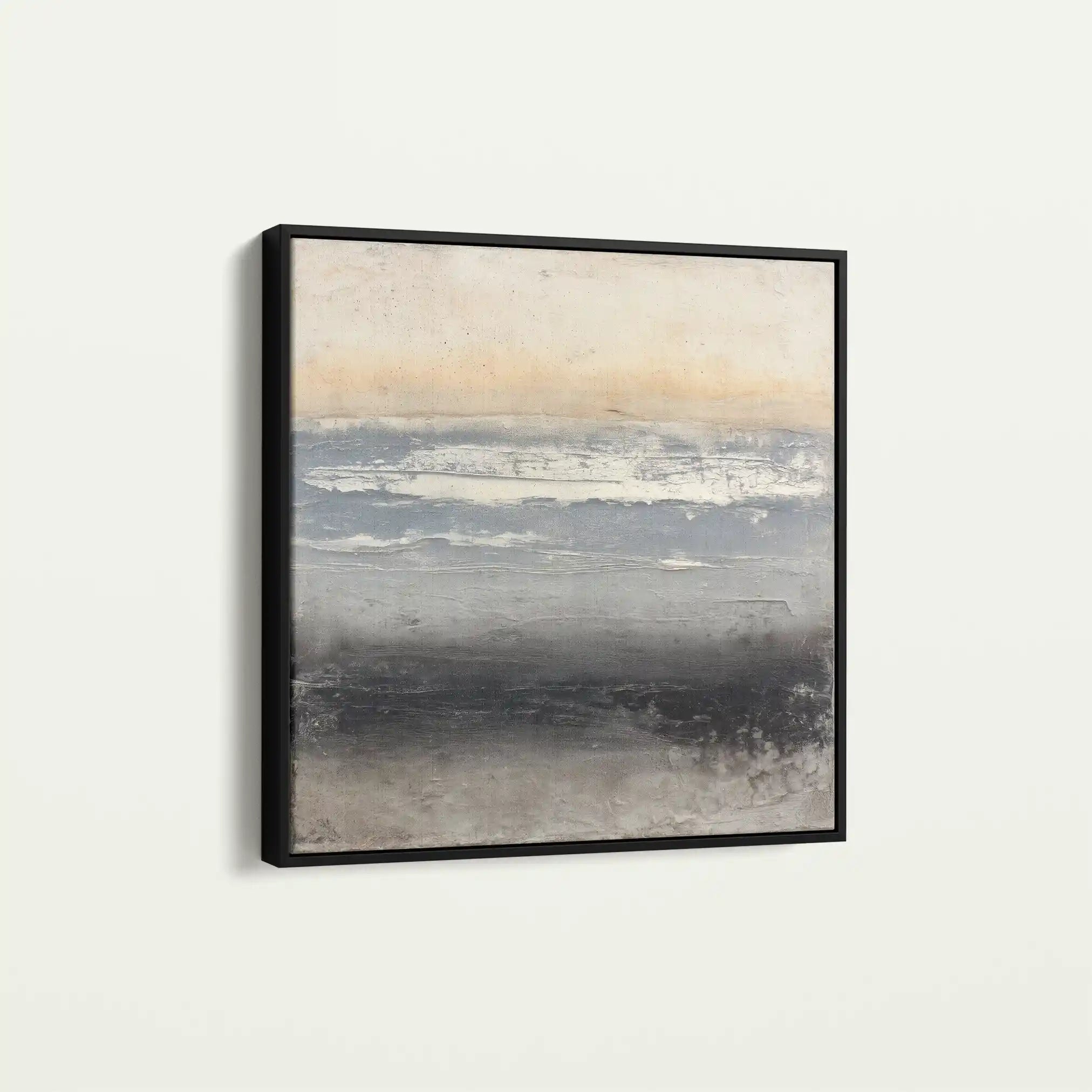 Abstract 915 Canvas Art 16" x 16" / 40 x 40 cm / Black