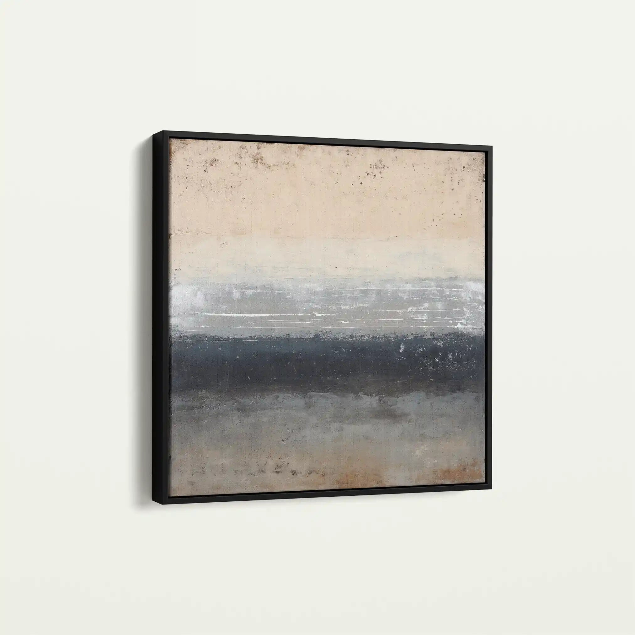 Abstract 916 Canvas Art 16" x 16" / 40 x 40 cm / Black