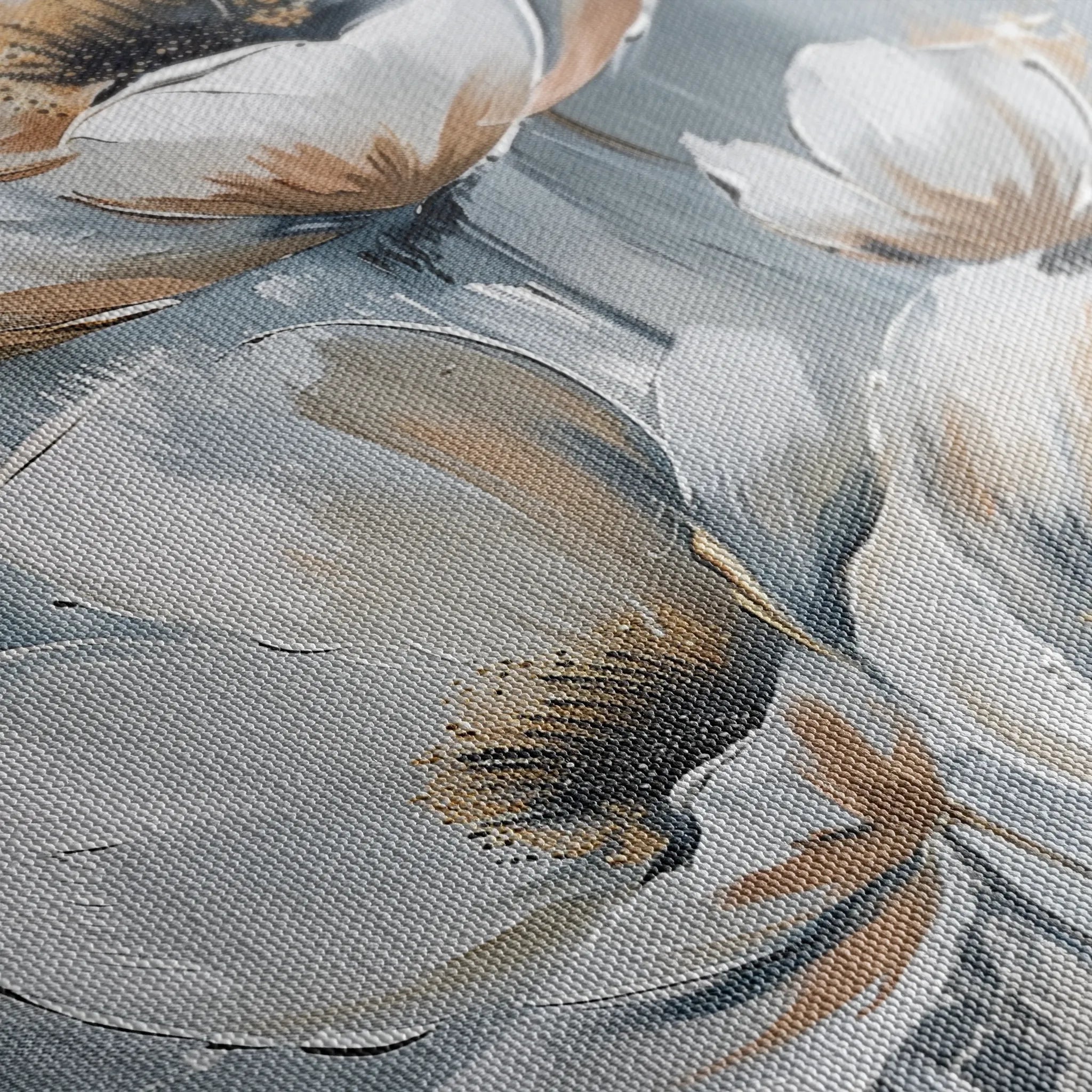 Floral 919 Canvas Art 18" x 24" / 45 x 60 cm / Black