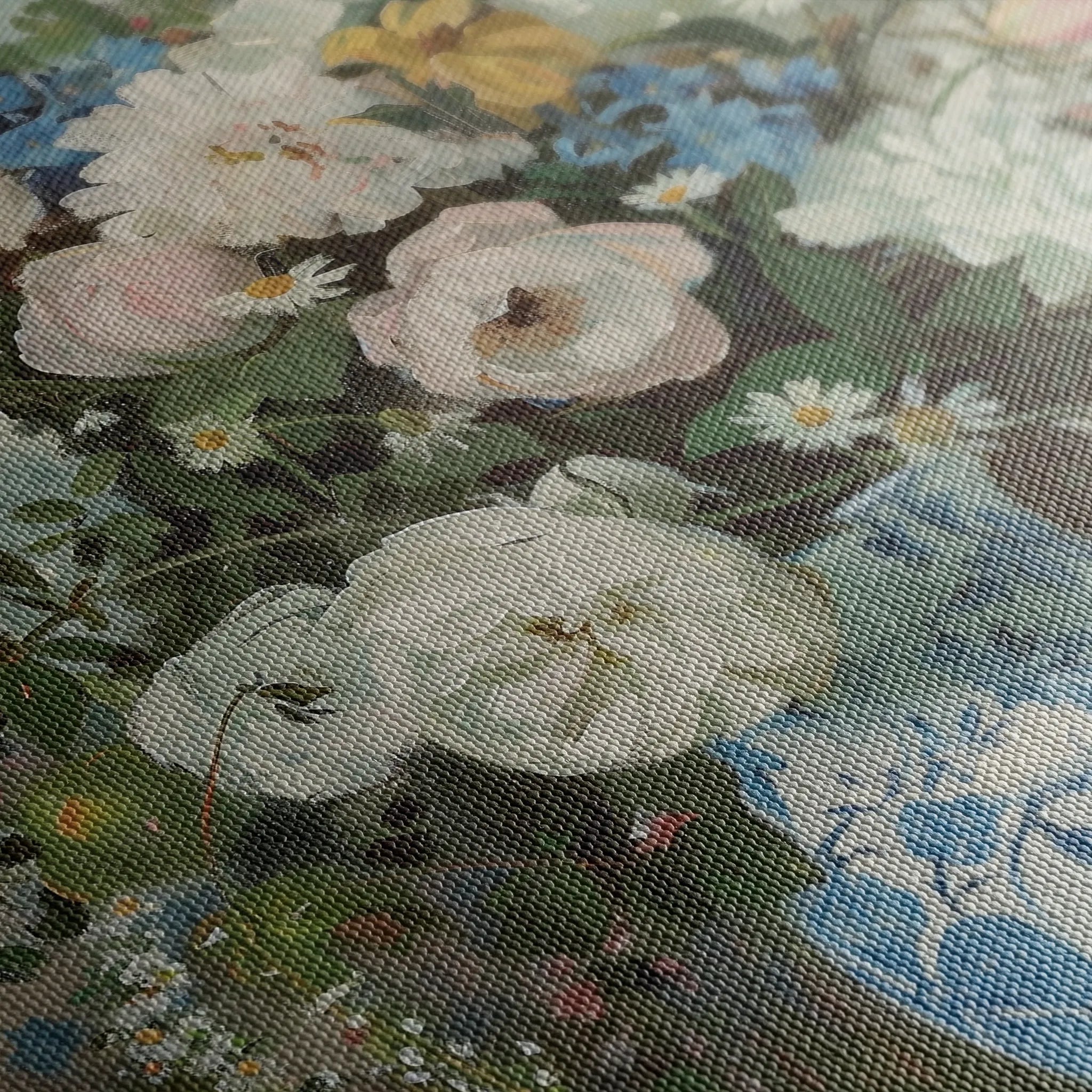Floral 921 Canvas Art 18" x 24" / 45 x 60 cm / Black