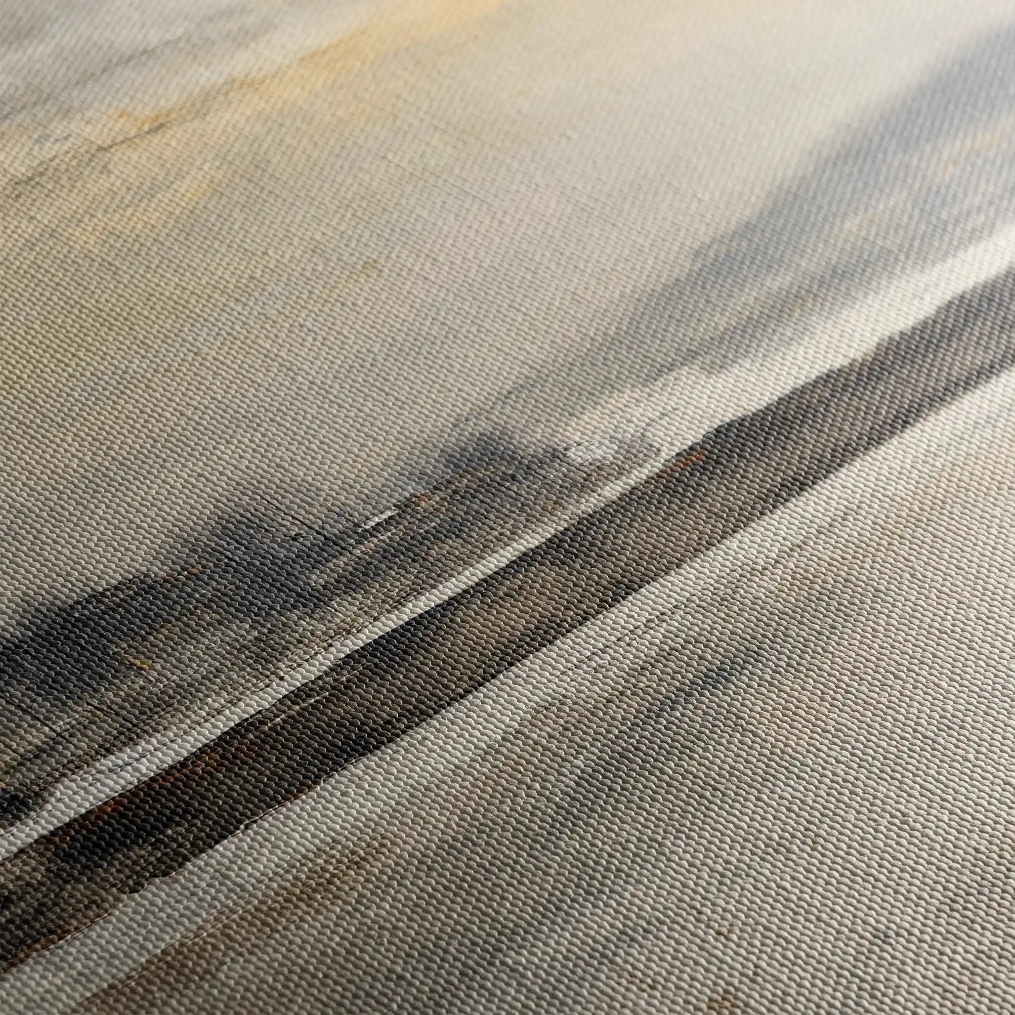Abstract 922 Canvas Art 16" x 16" / 40 x 40 cm / Black