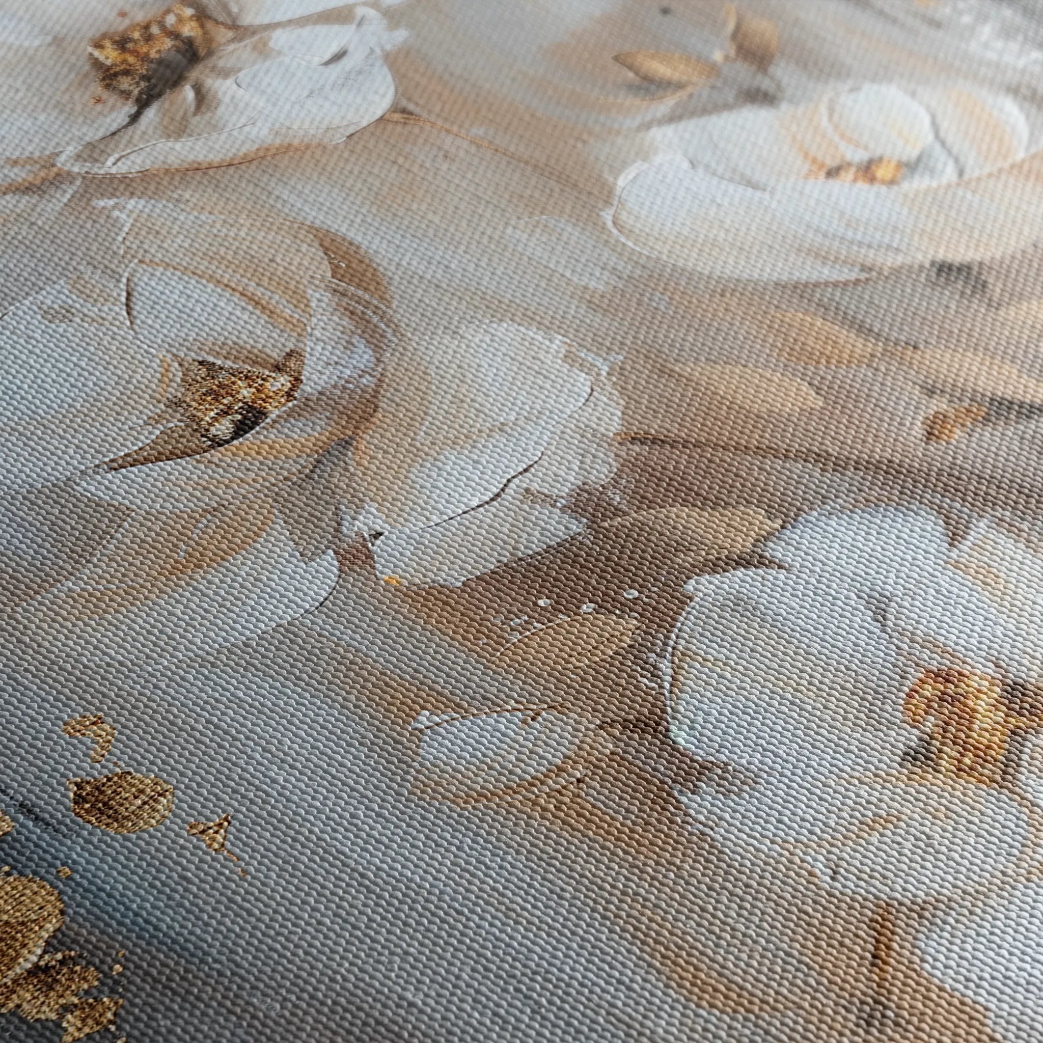Floral 922 Canvas Art 18" x 24" / 45 x 60 cm / Black