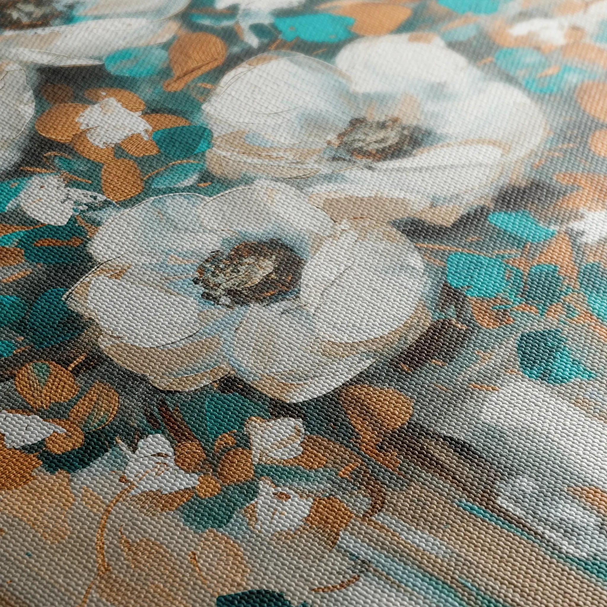 Floral 924 Canvas Art 18" x 24" / 45 x 60 cm / Black