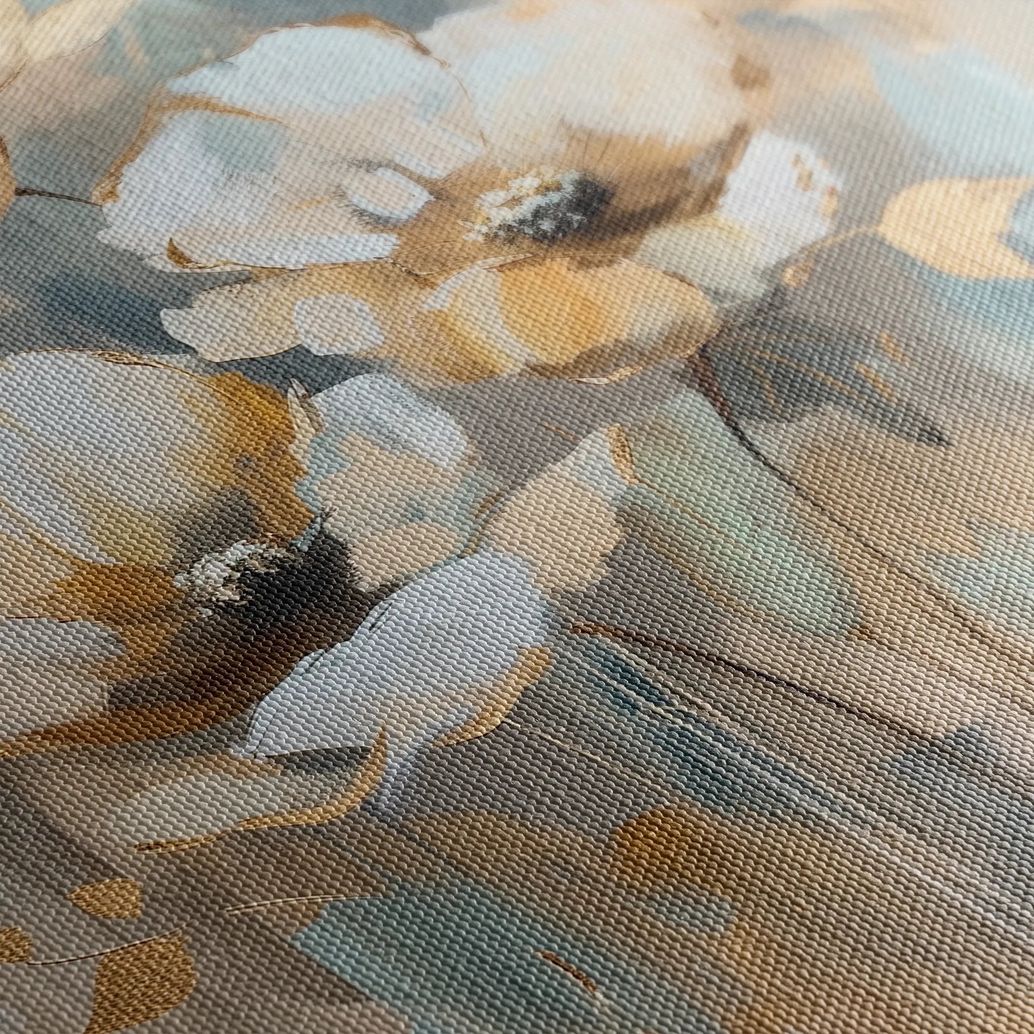 Floral 926 Canvas Art 18" x 24" / 45 x 60 cm / Black