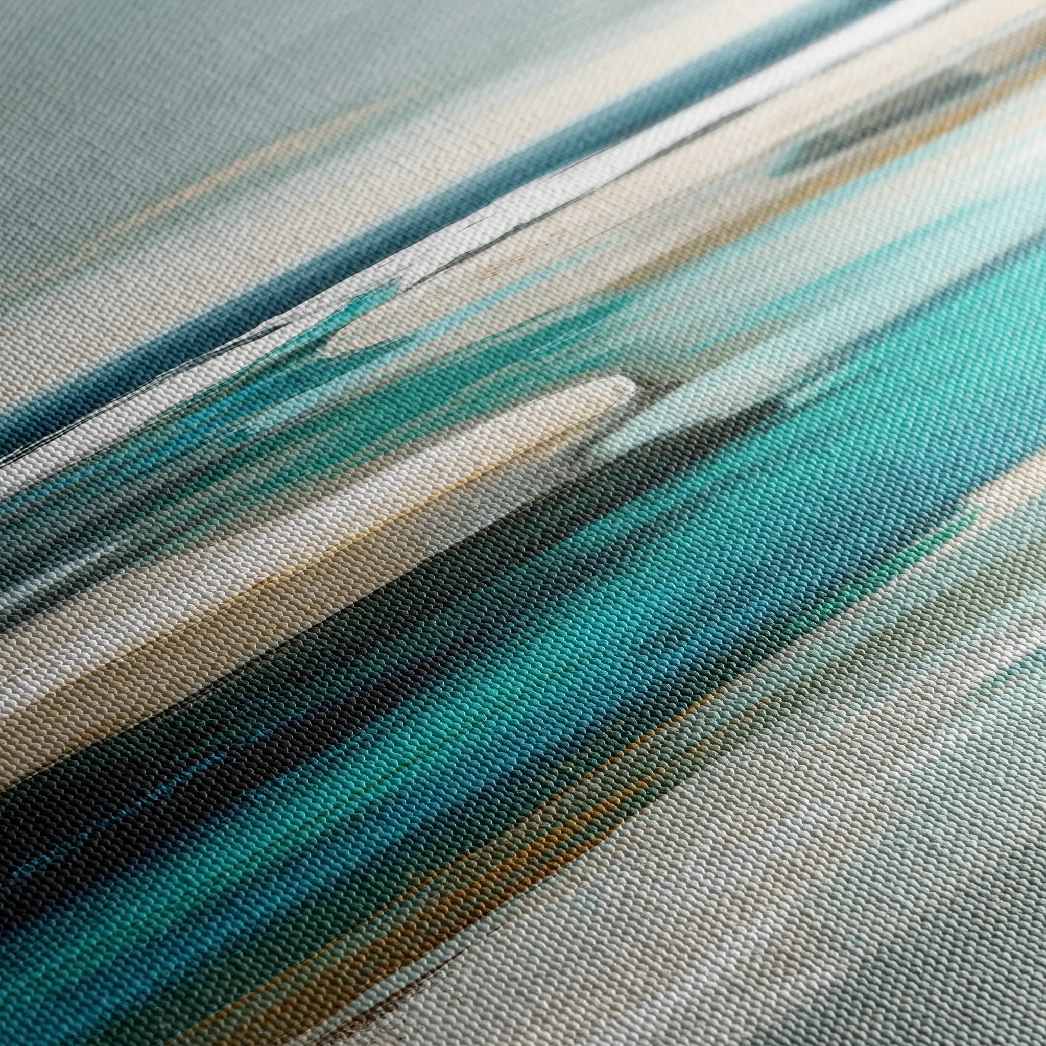 Abstract 930 Canvas Art 16" x 16" / 40 x 40 cm / Black
