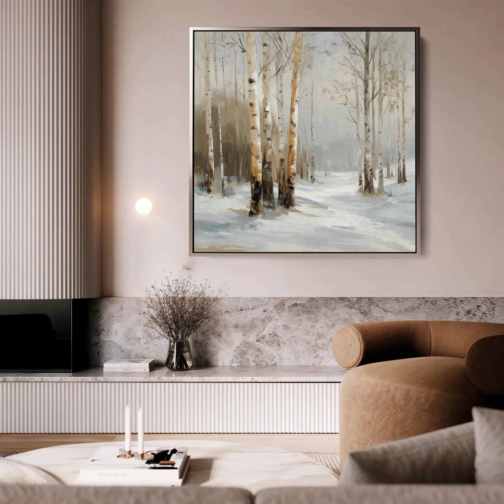Abstract 935 Canvas Art 16" x 16" / 40 x 40 cm / Black