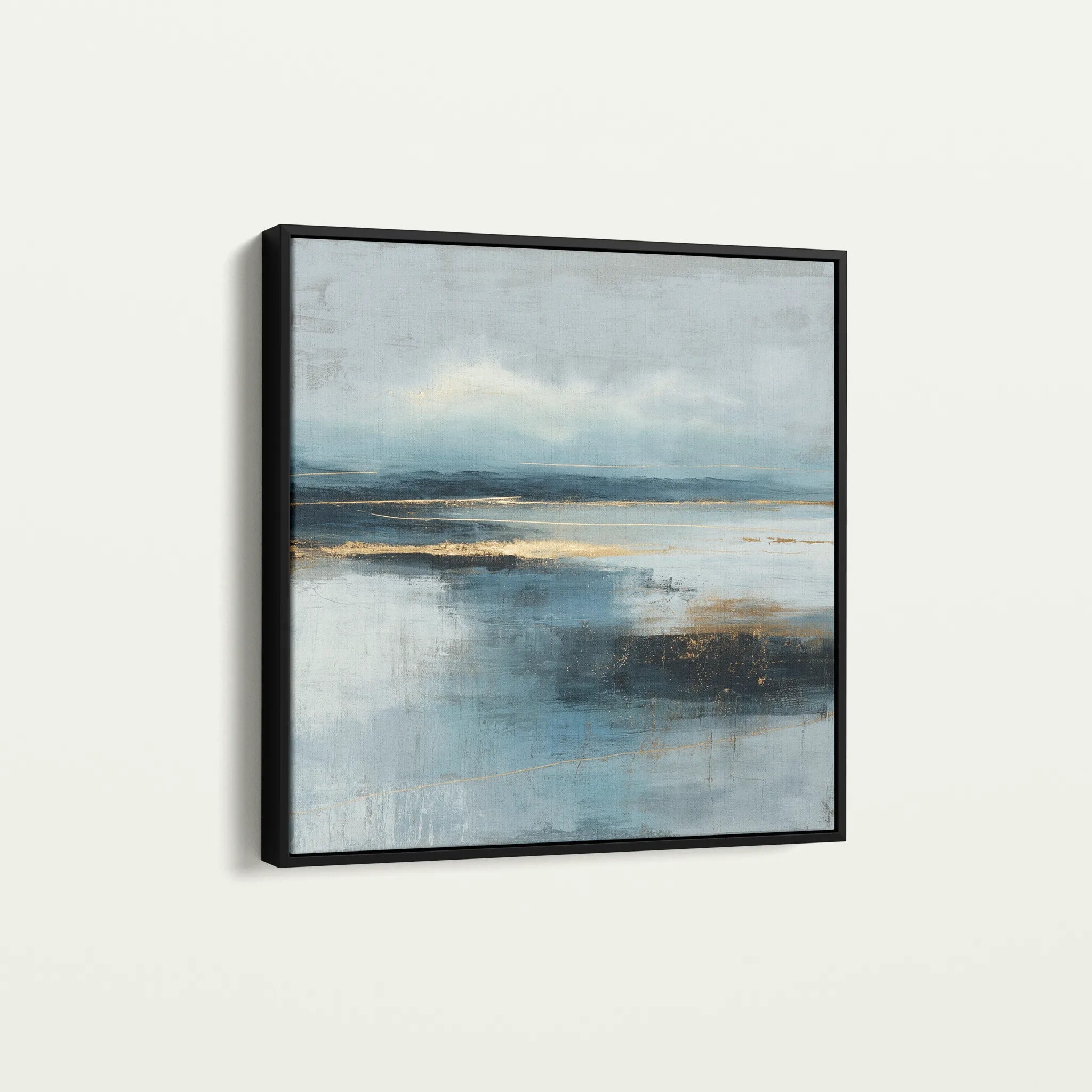 Abstract 936 Canvas Art 16" x 16" / 40 x 40 cm / Black