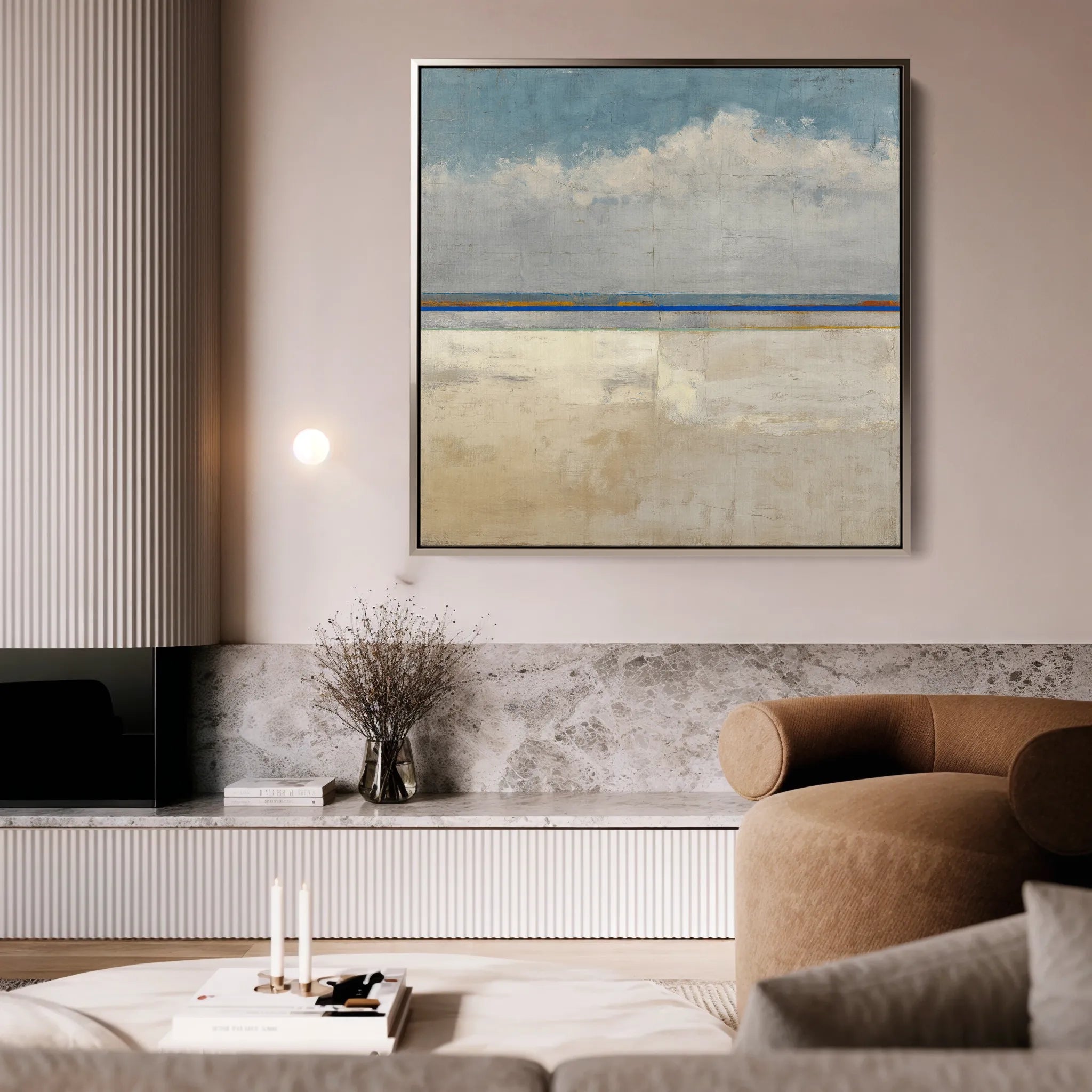 Abstract 942 Canvas Art 16" x 16" / 40 x 40 cm / Black