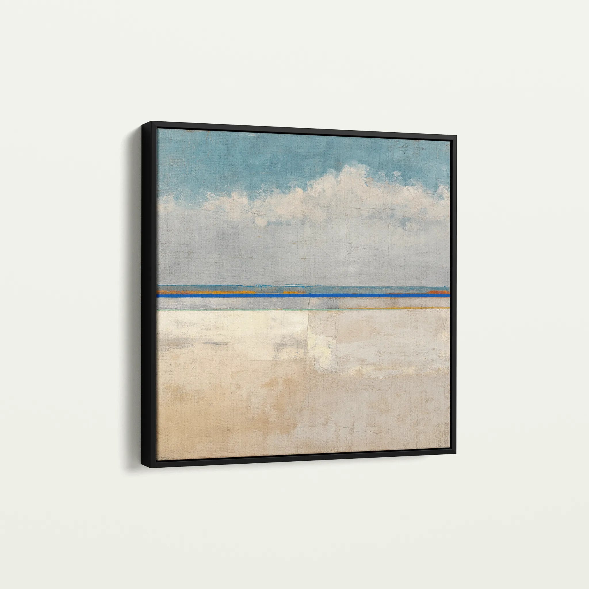 Abstract 942 Canvas Art 16" x 16" / 40 x 40 cm / Black