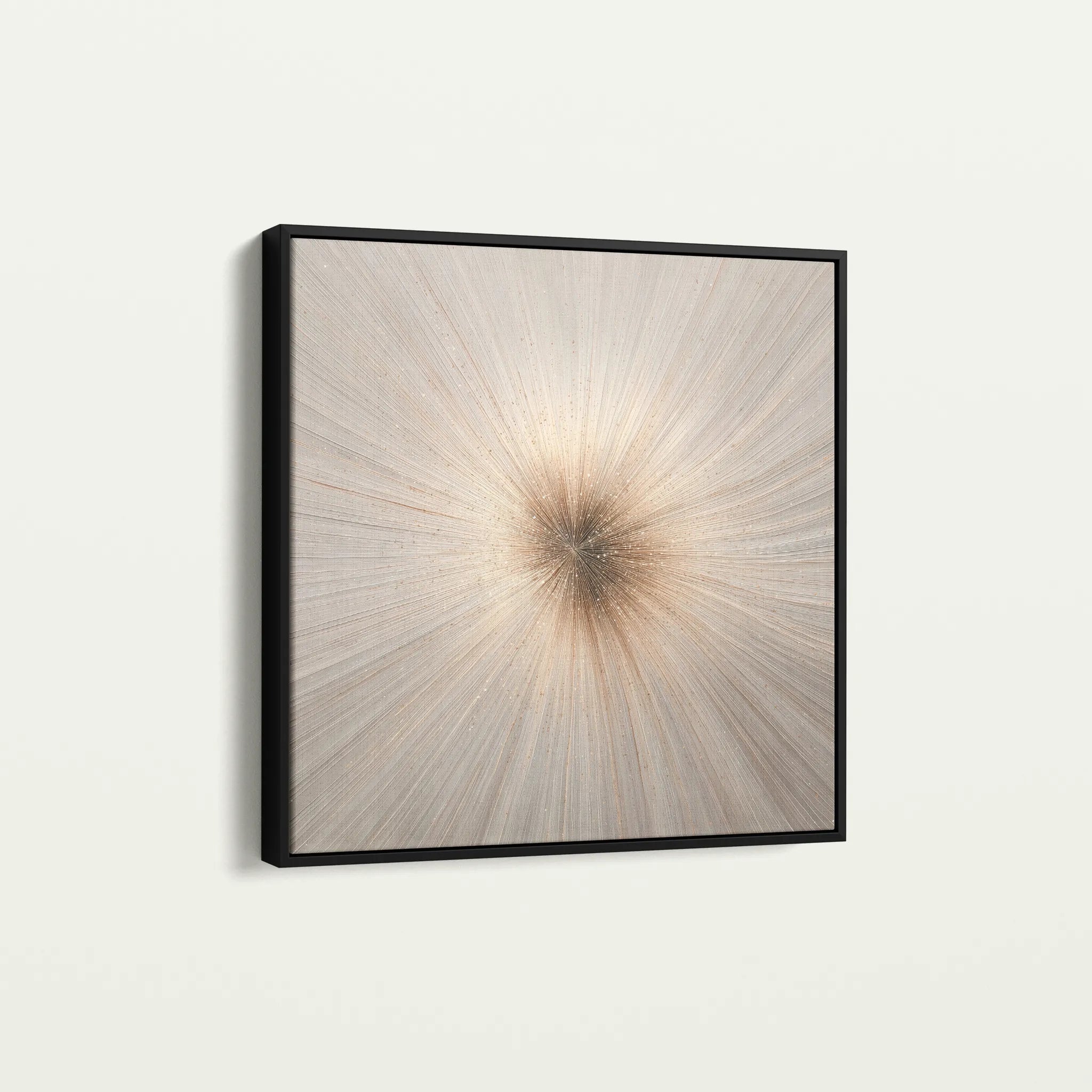 Abstract 945 Canvas Art 16" x 16" / 40 x 40 cm / Black