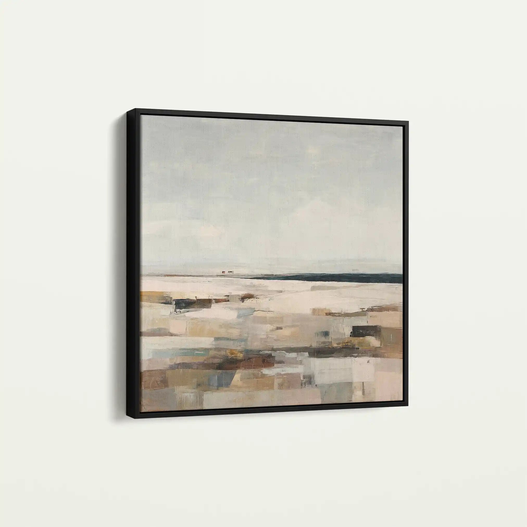 Abstract 964 Canvas Art 16" x 16" / 40 x 40 cm / Black