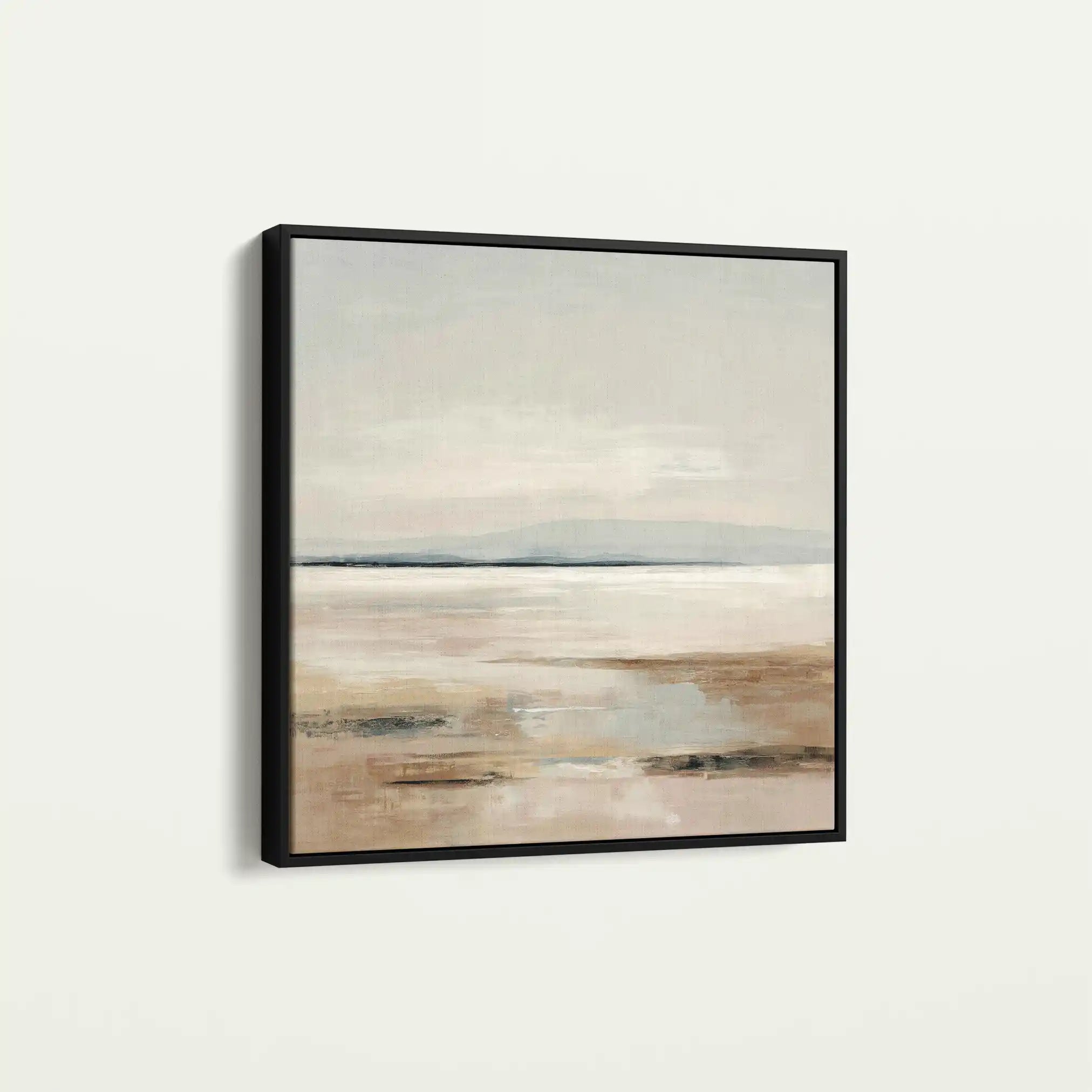 Abstract 965 Canvas Art 16" x 16" / 40 x 40 cm / Black