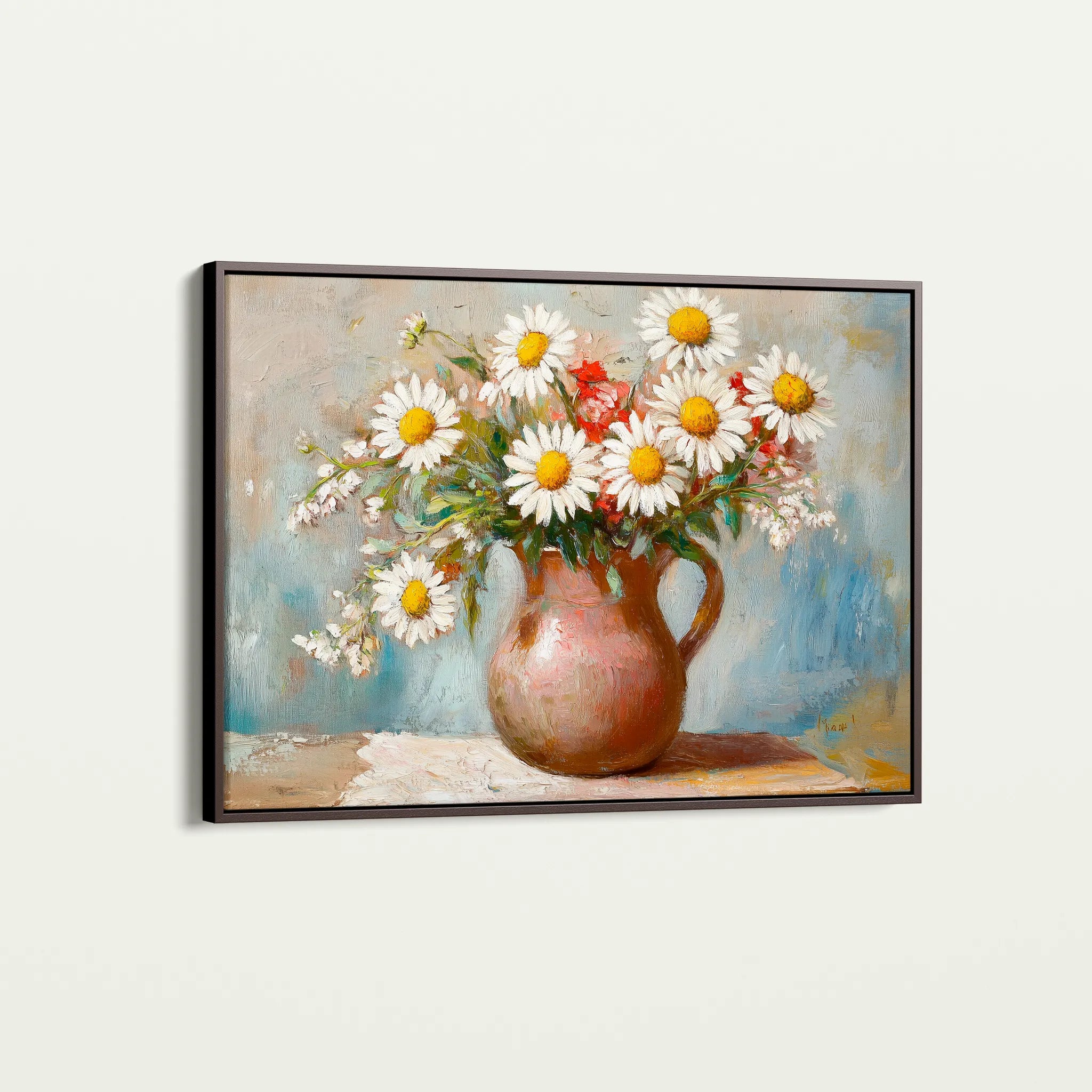 Floral 966 Canvas Art 18" x 24" / 45 x 60 cm / Black