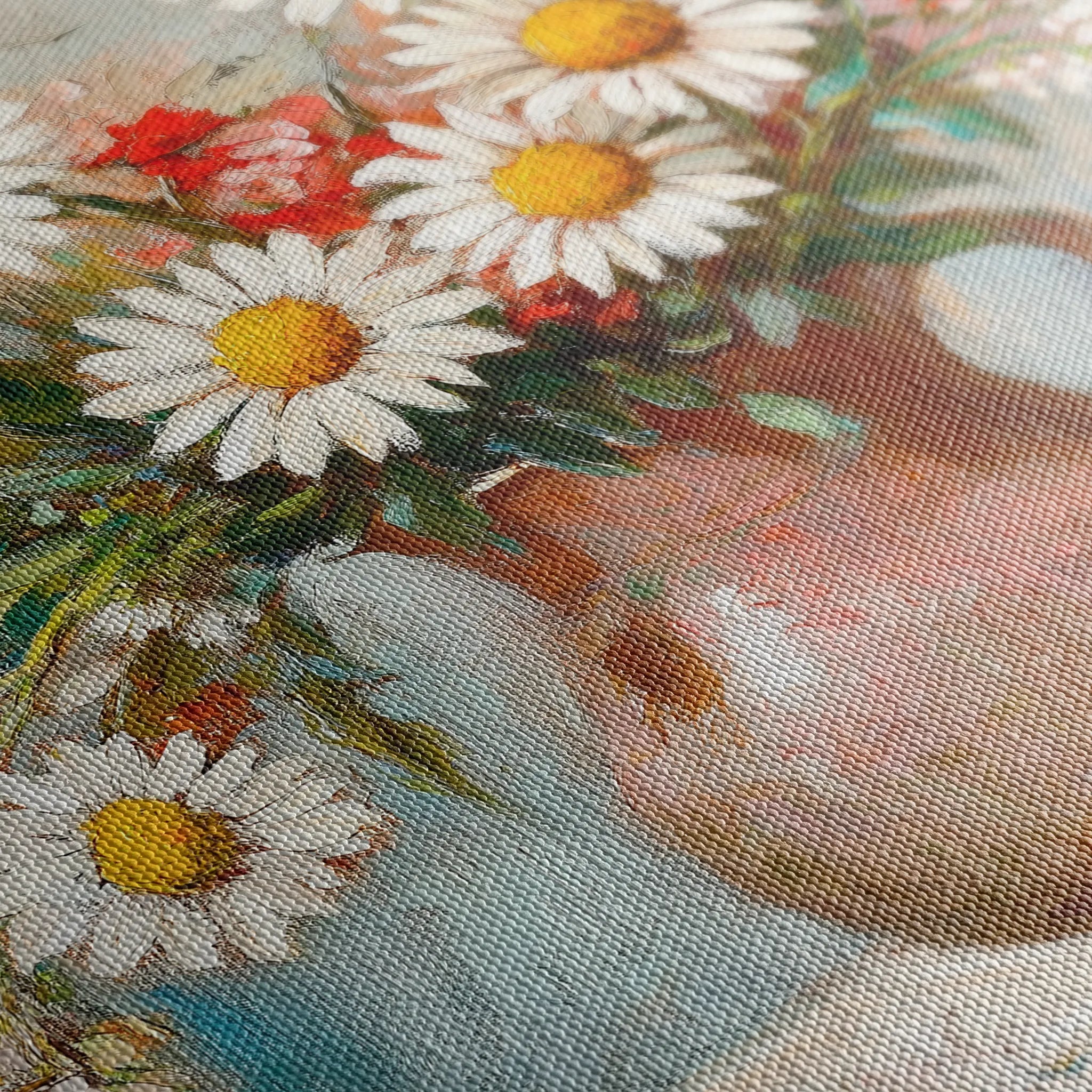 Floral 966 Canvas Art 18" x 24" / 45 x 60 cm / Black