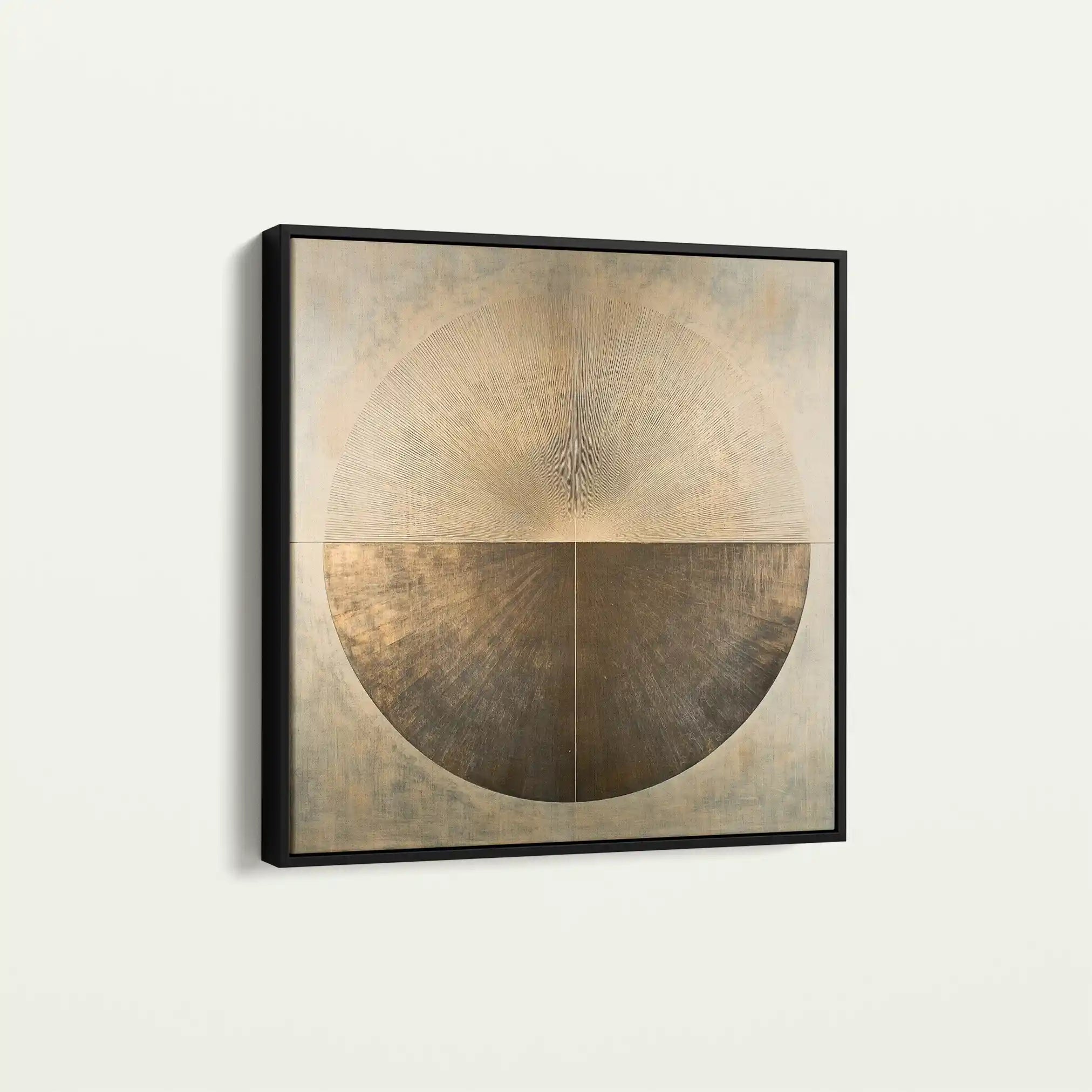 Abstract 967 Canvas Art 16" x 16" / 40 x 40 cm / Black