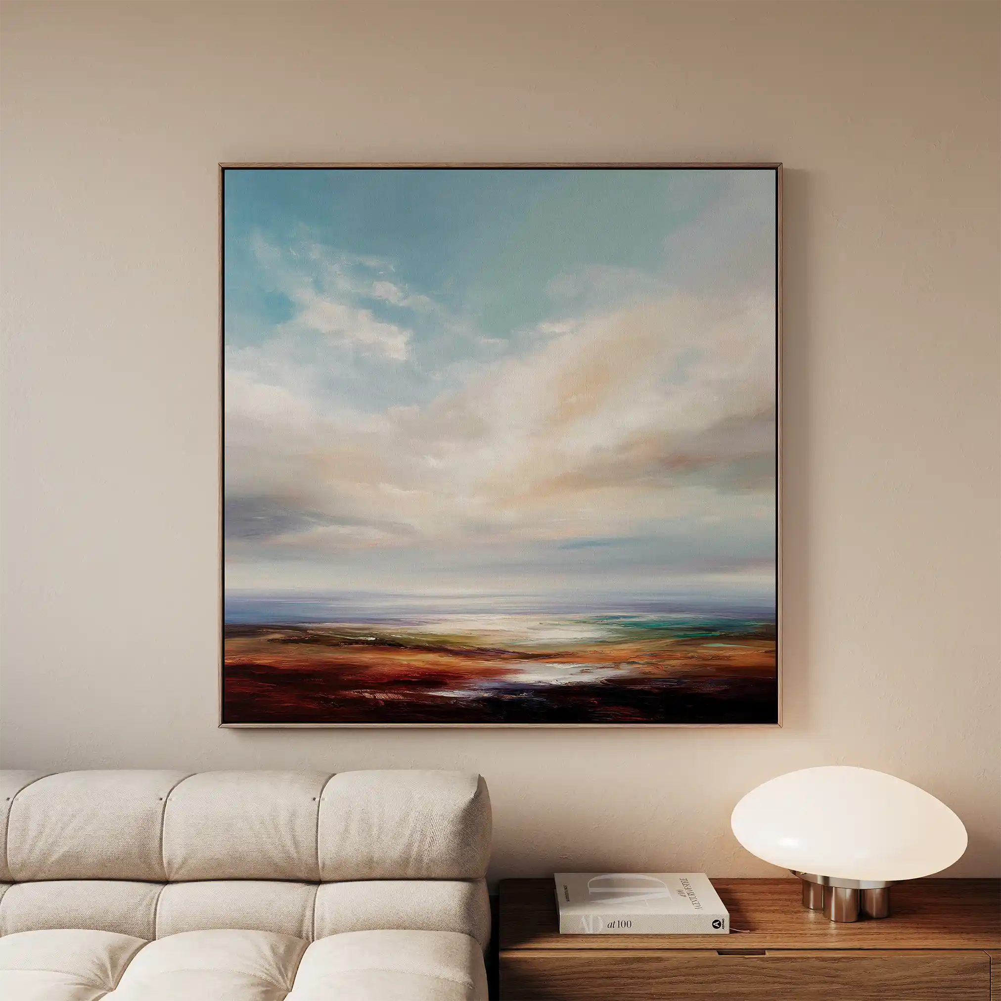 Abstract 972 Canvas Art 16" x 16" / 40 x 40 cm / Black