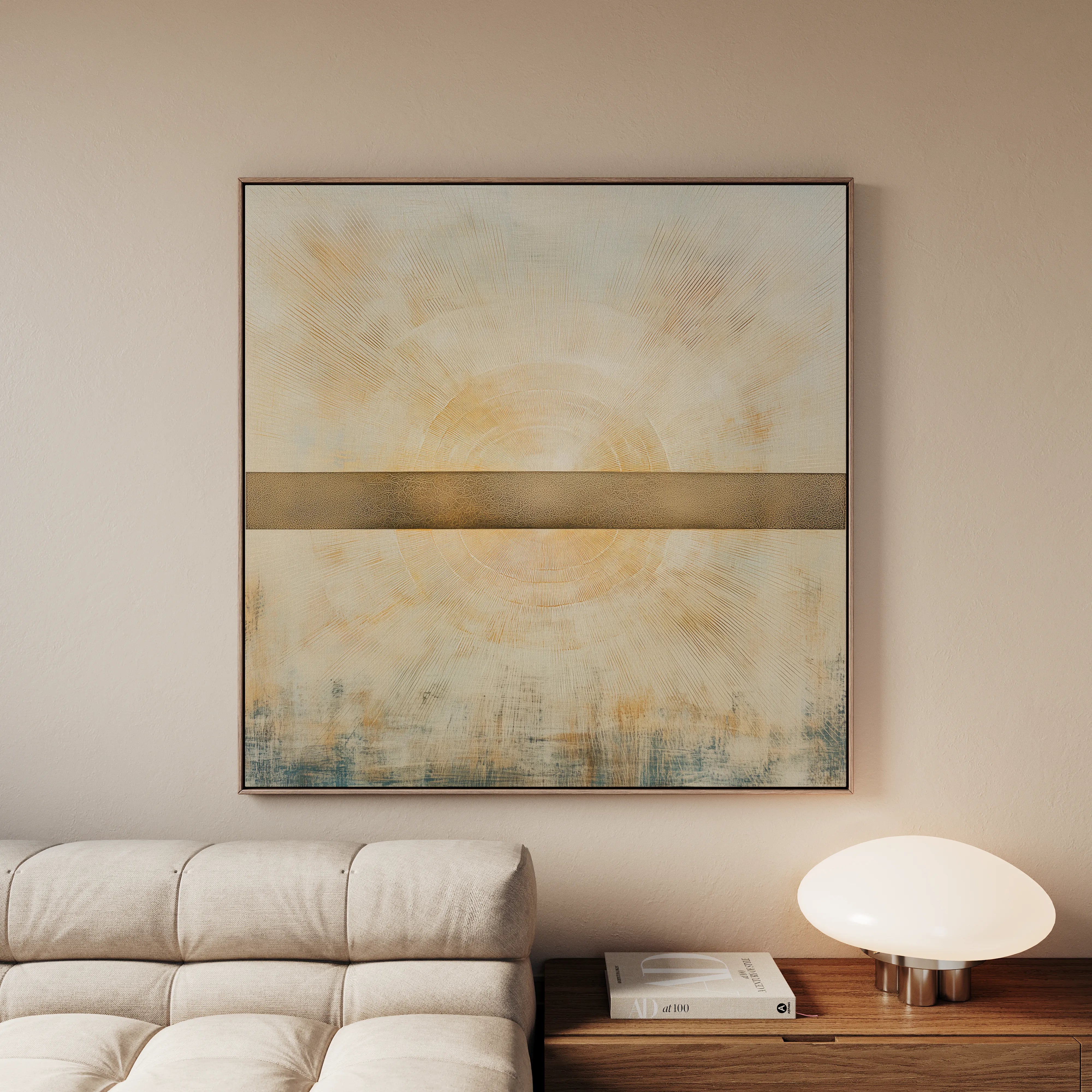 Abstract 978 Canvas Art 16" x 16" / 40 x 40 cm / Black