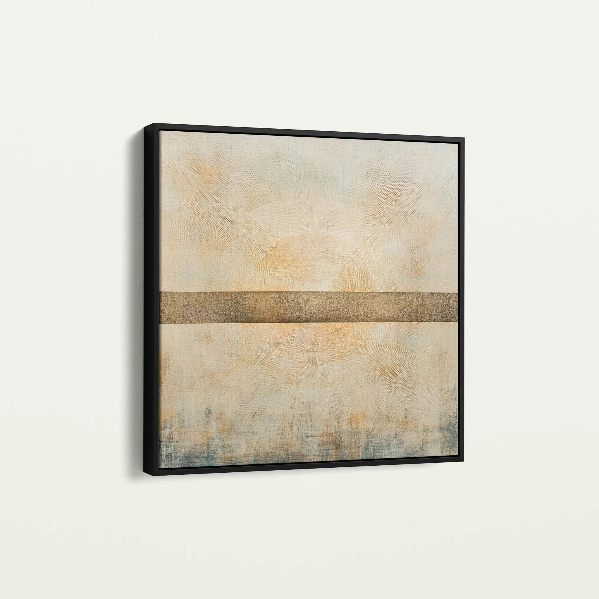 Abstract 978 Canvas Art 16" x 16" / 40 x 40 cm / Black