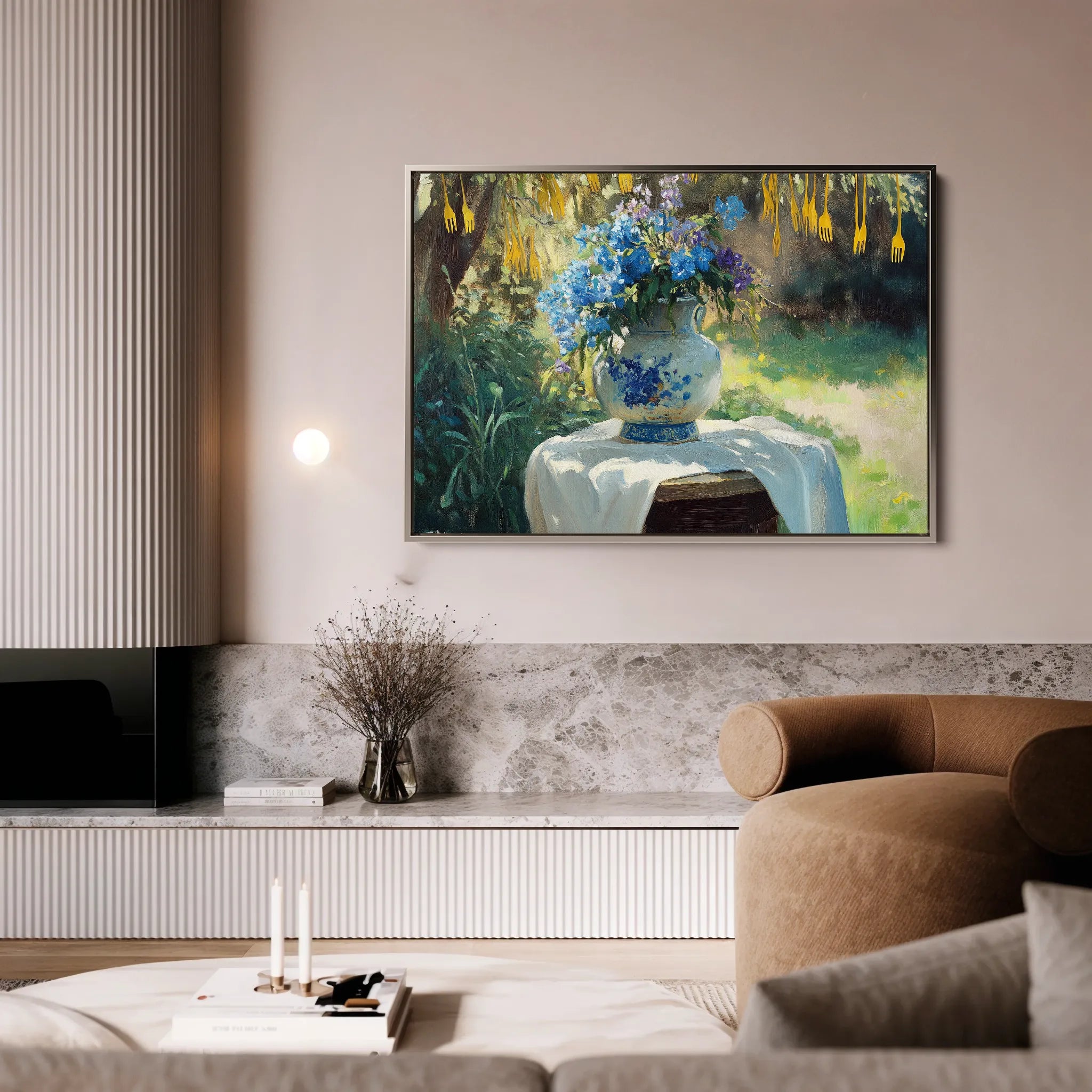 Floral 978 Canvas Art 18" x 24" / 45 x 60 cm / Black