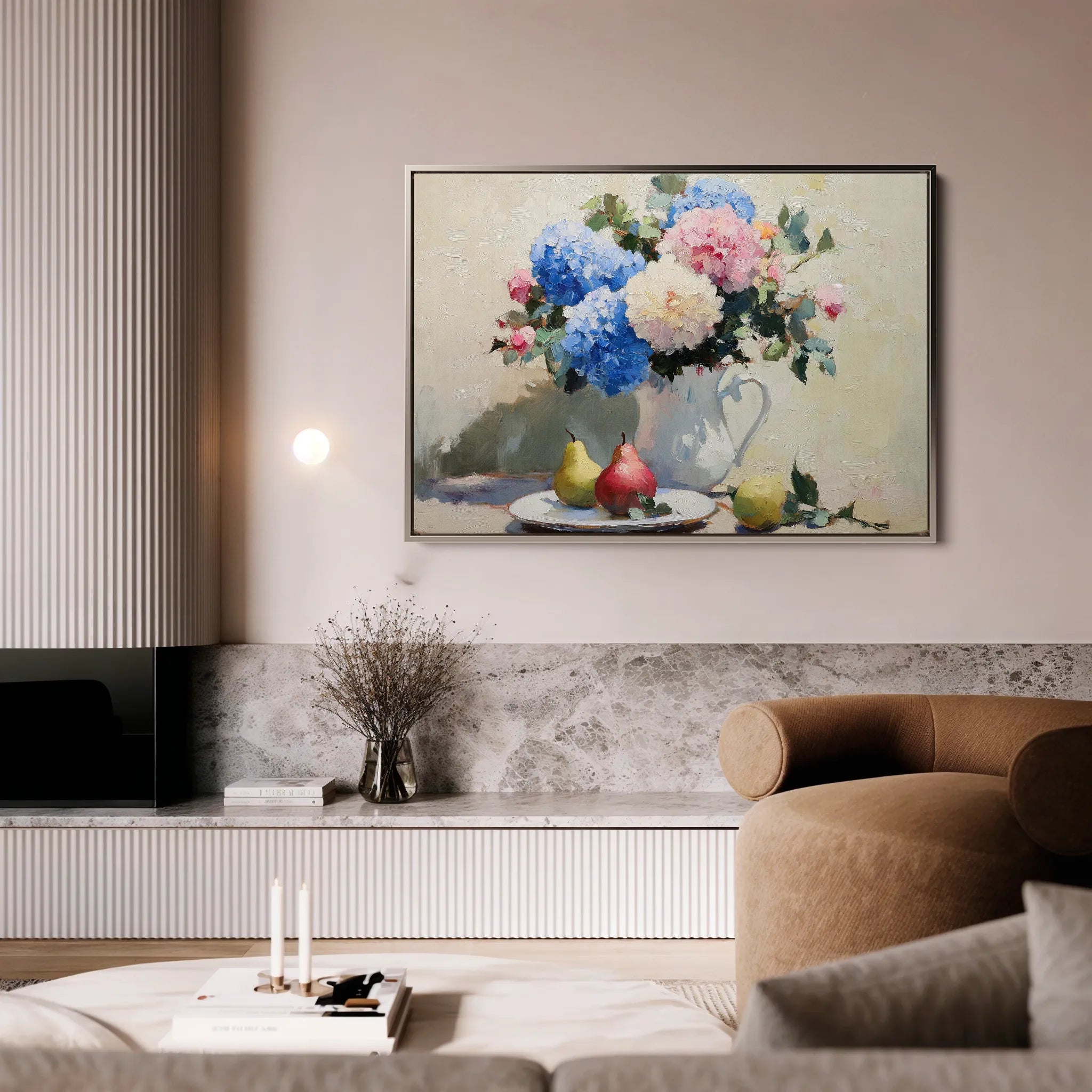 Floral 979 Canvas Art 18" x 24" / 45 x 60 cm / Black