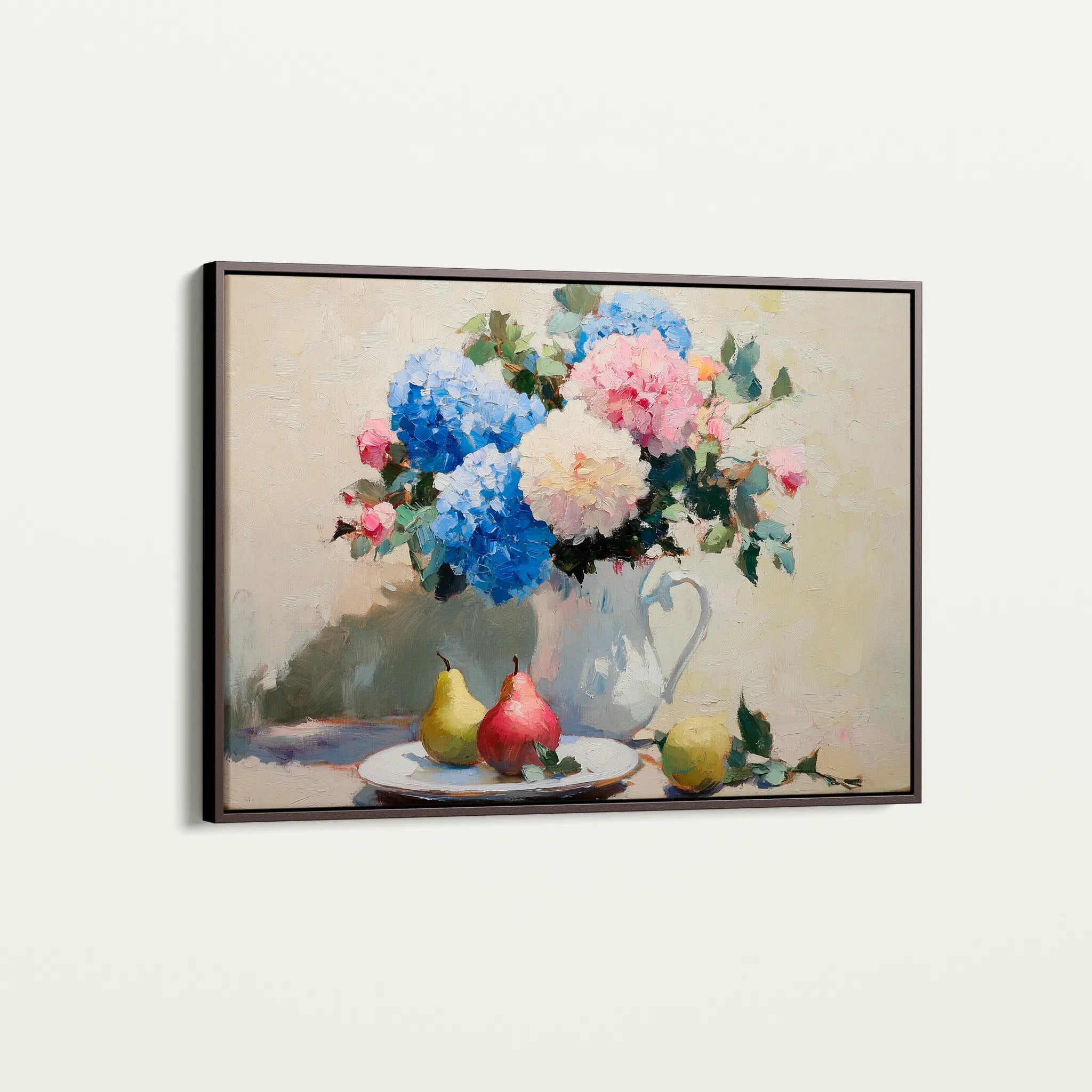 Floral 979 Canvas Art 18" x 24" / 45 x 60 cm / Black