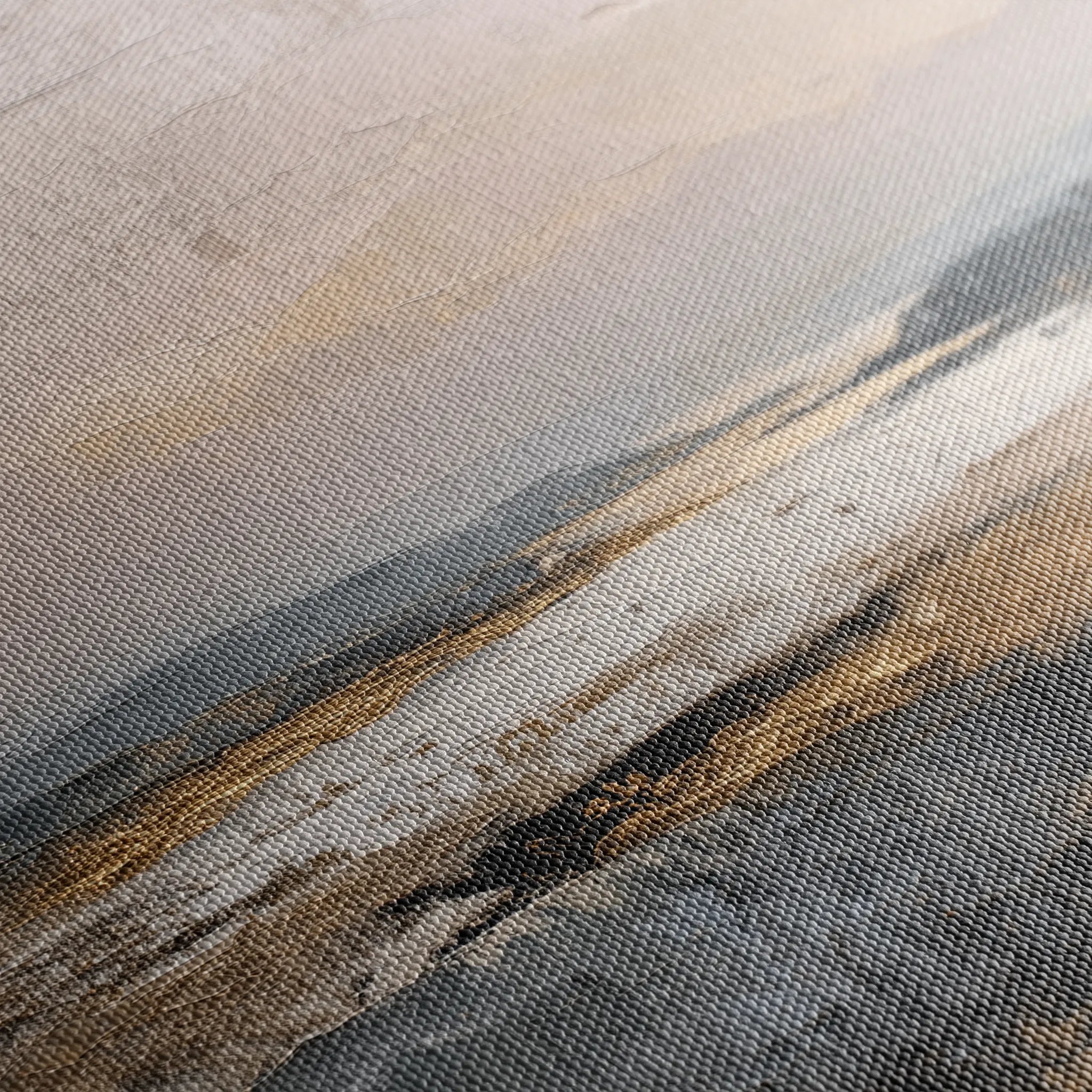 Abstract 980 Canvas Art 16" x 16" / 40 x 40 cm / Black